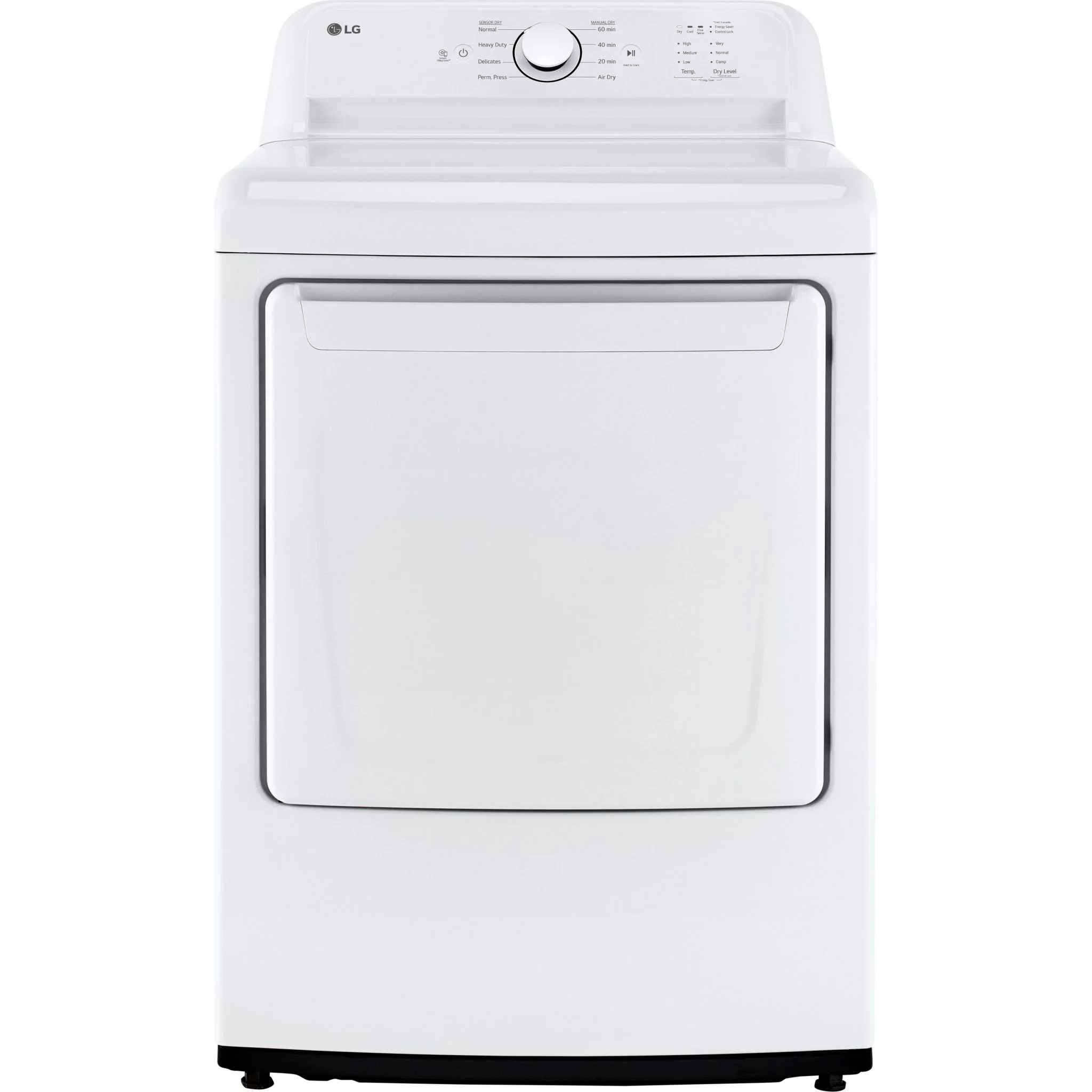 LG 7.3 cu. ft. Ultra Large Capacity Rear Control Electric ENERGY STAR® Dryer with Sensor Dry - White (DLE6100W)