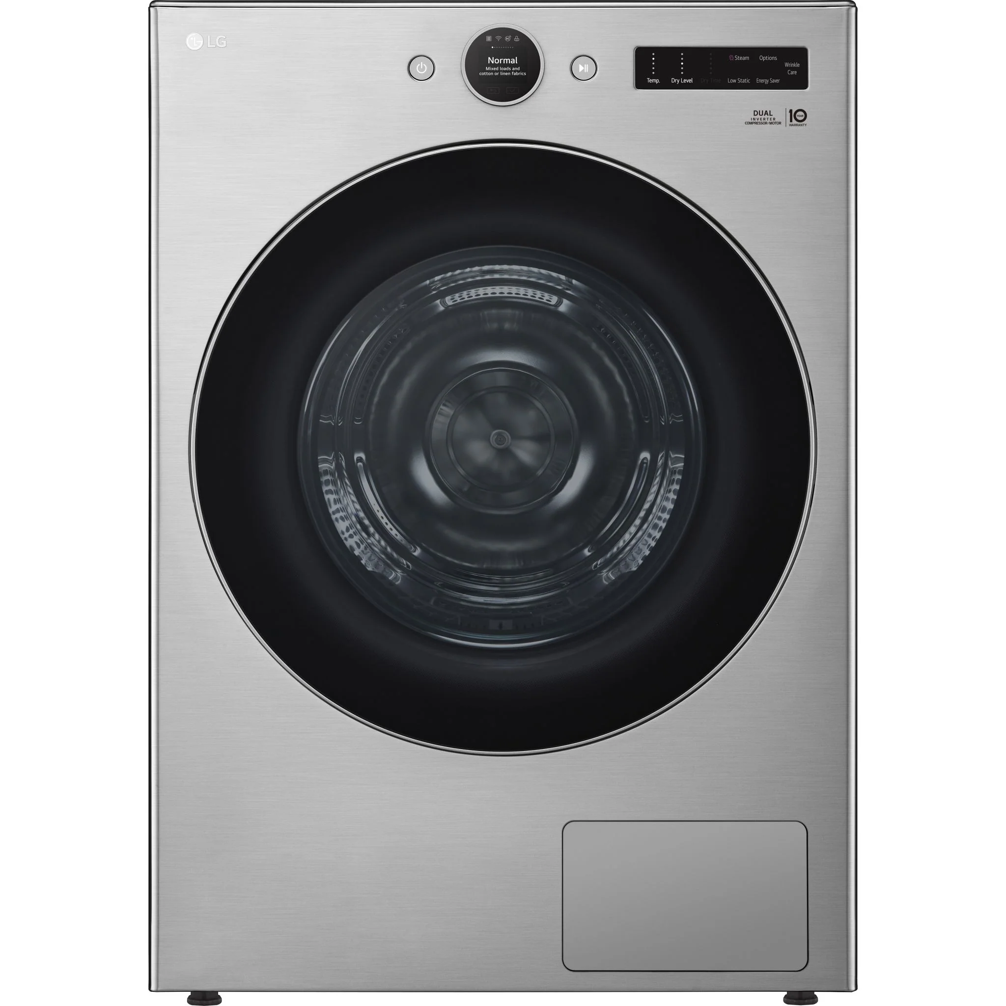 LG 7.8 cu.ft 6-Motion DirectDrive® Dryer with Heat Pump - Graphite Stee (DLHC5502V)