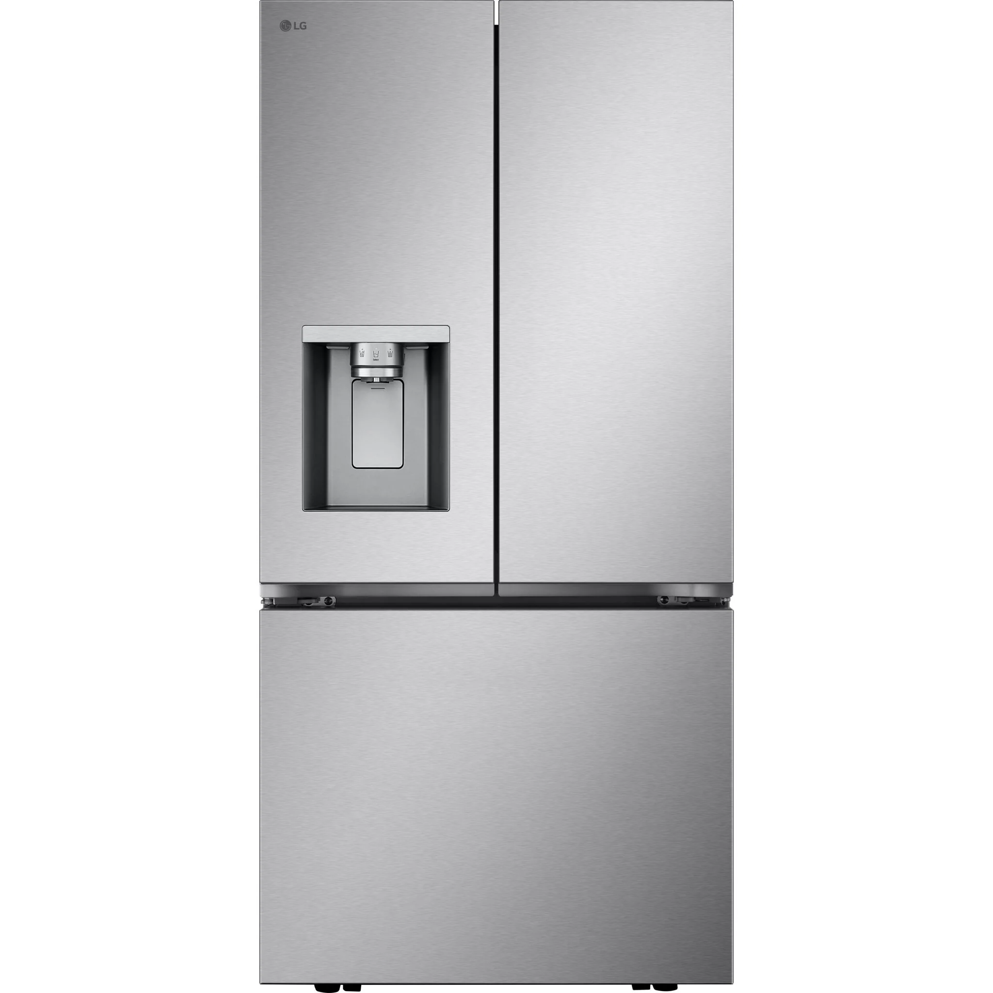 LG 20 cu.ft. French 3-Door Counter-Depth MAX™ Refrigerator with Ice and Water Dispenser, 33 - Stainless (LF20C6330S)