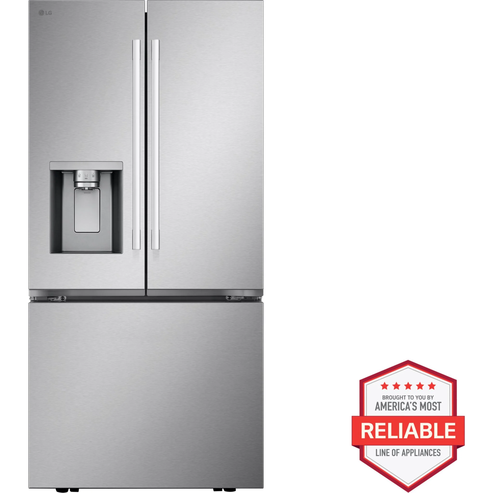 LG French Door Fridge (LF25H6330S) - PrintProoF Stainless Steel - Image 24