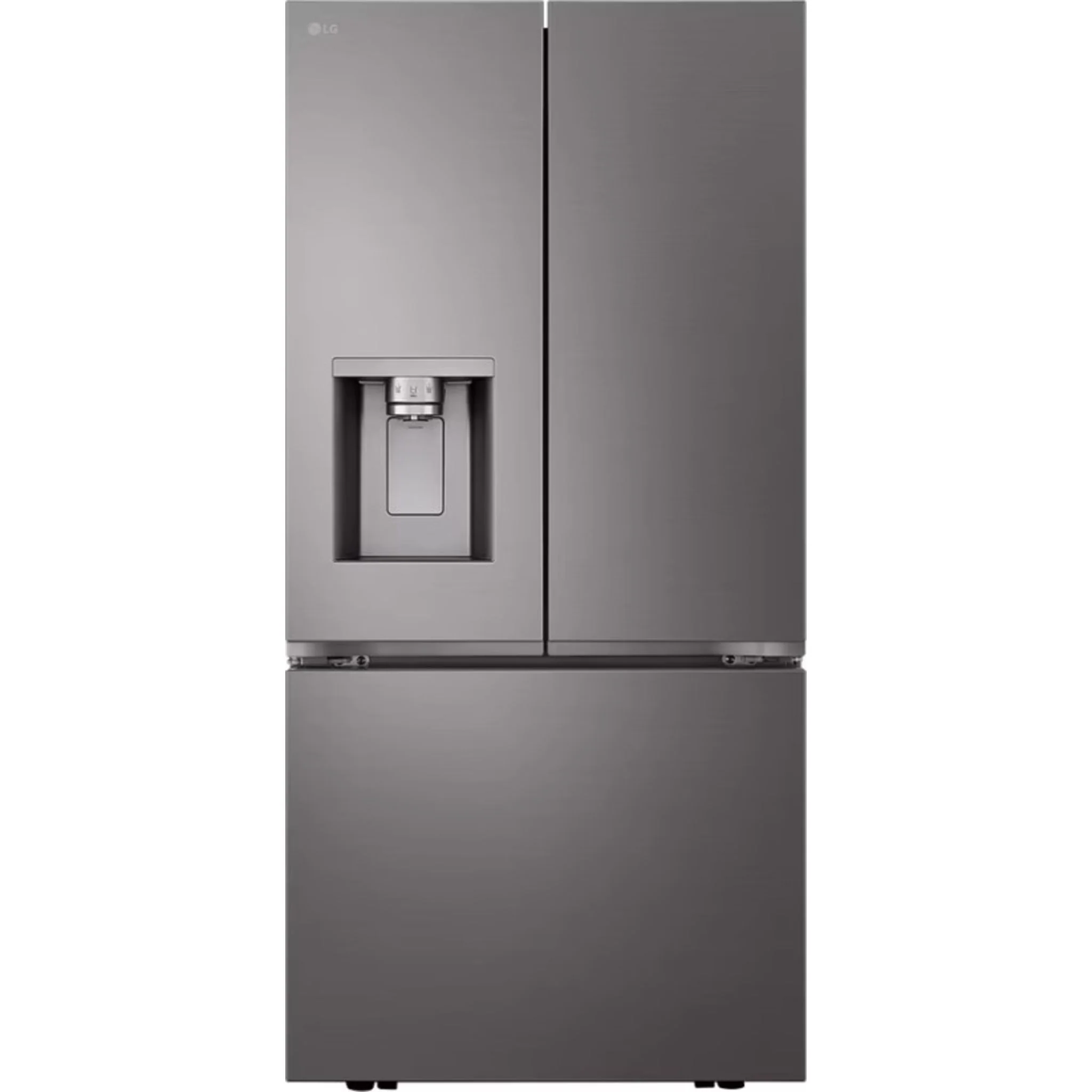 LG 25 cu. ft. French 3-Door Standard-Depth Refrigerator with Dual Ice Makers - Black Stainless (LF25S6330D)