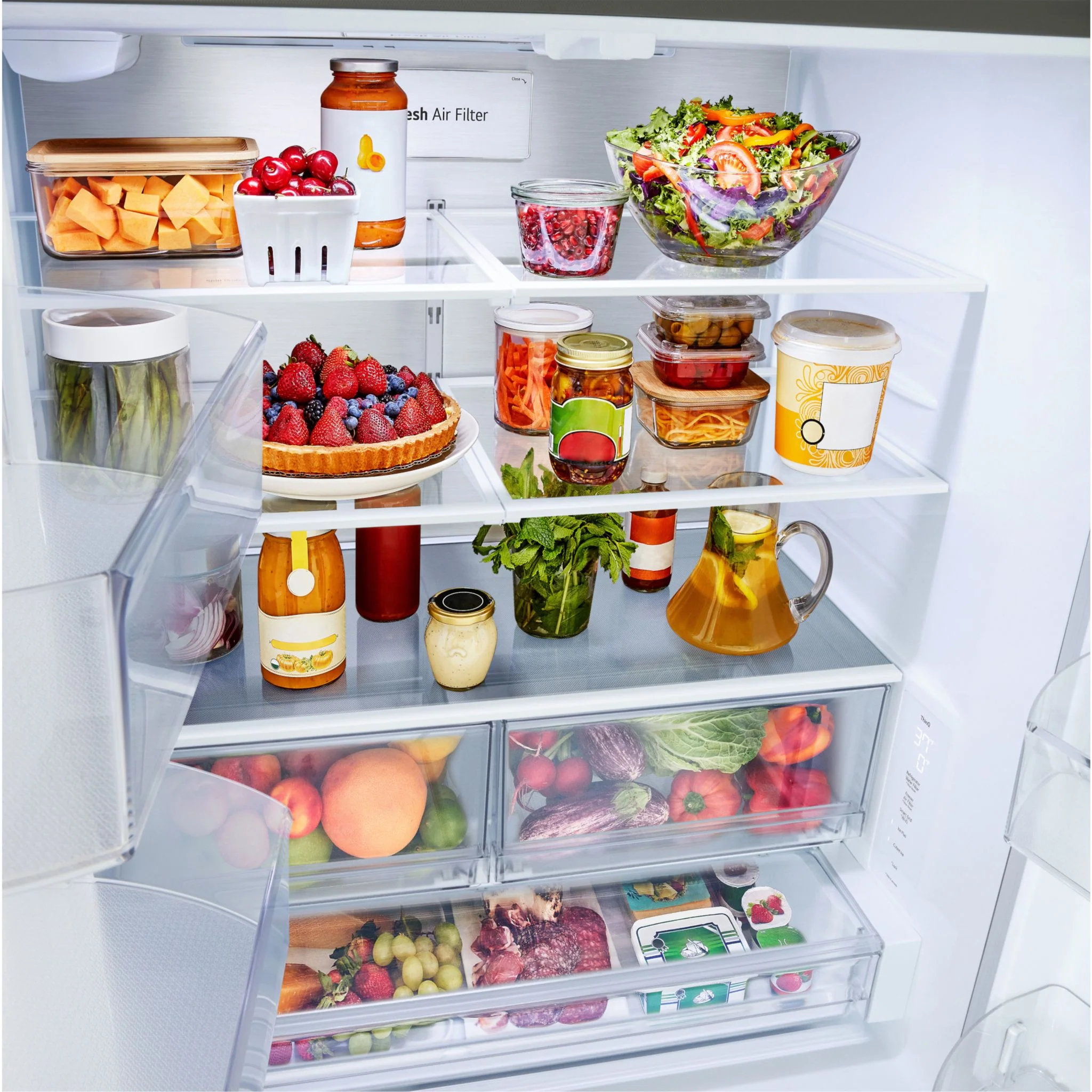 LG French Door Fridge (LF25Z6211S) - PrintProoF Stainless Steel - Image 8