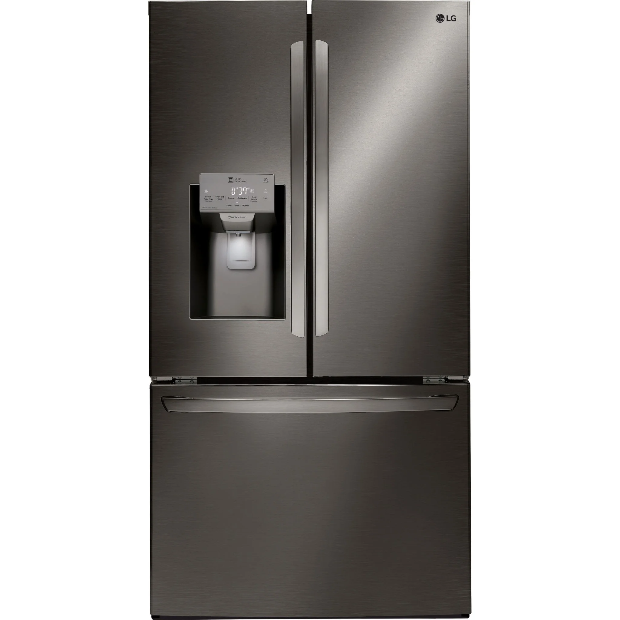 LG French Door Fridge (LFXS28968D) - Black Stainless