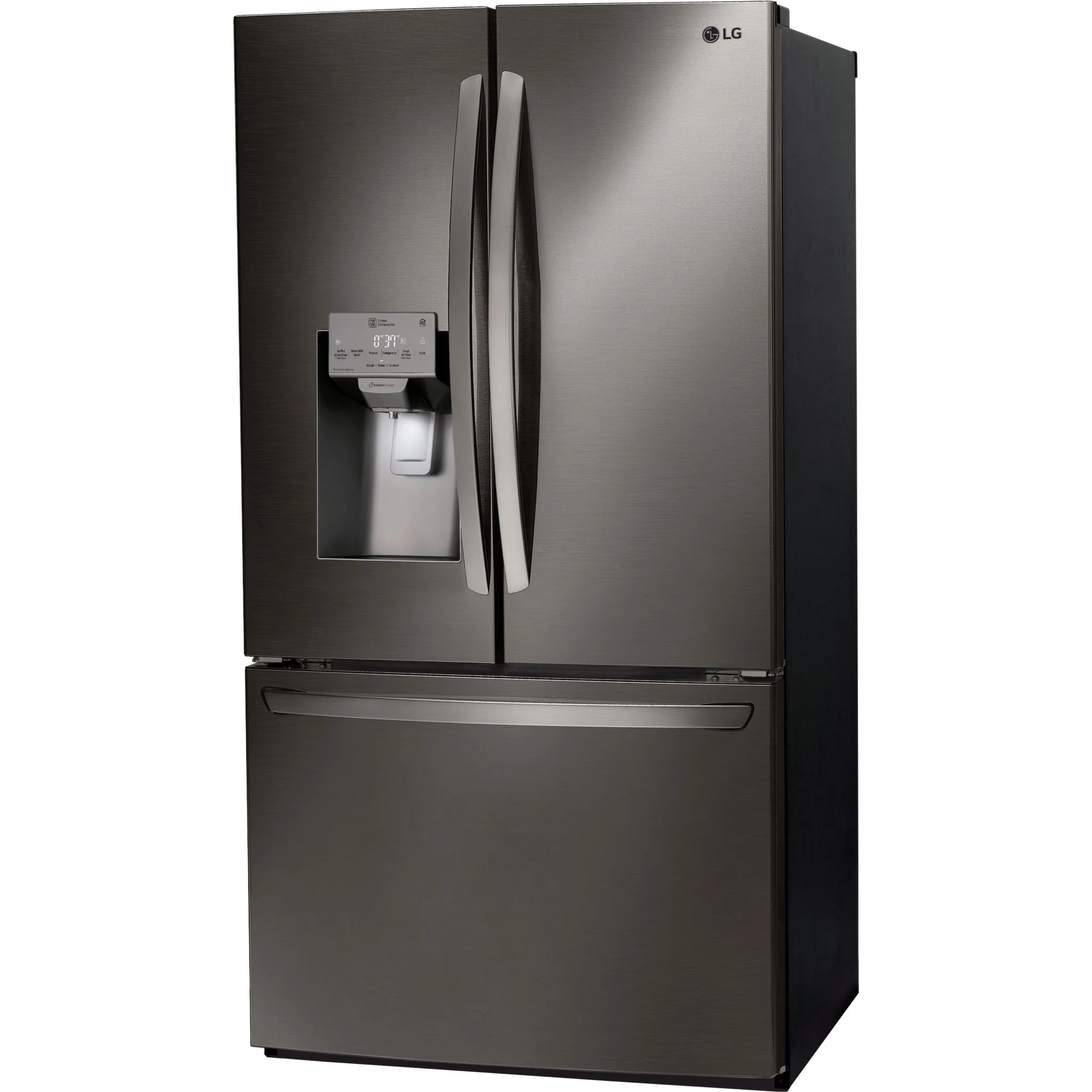 LG French Door Fridge (LFXS28968D) - Black Stainless - Image 2