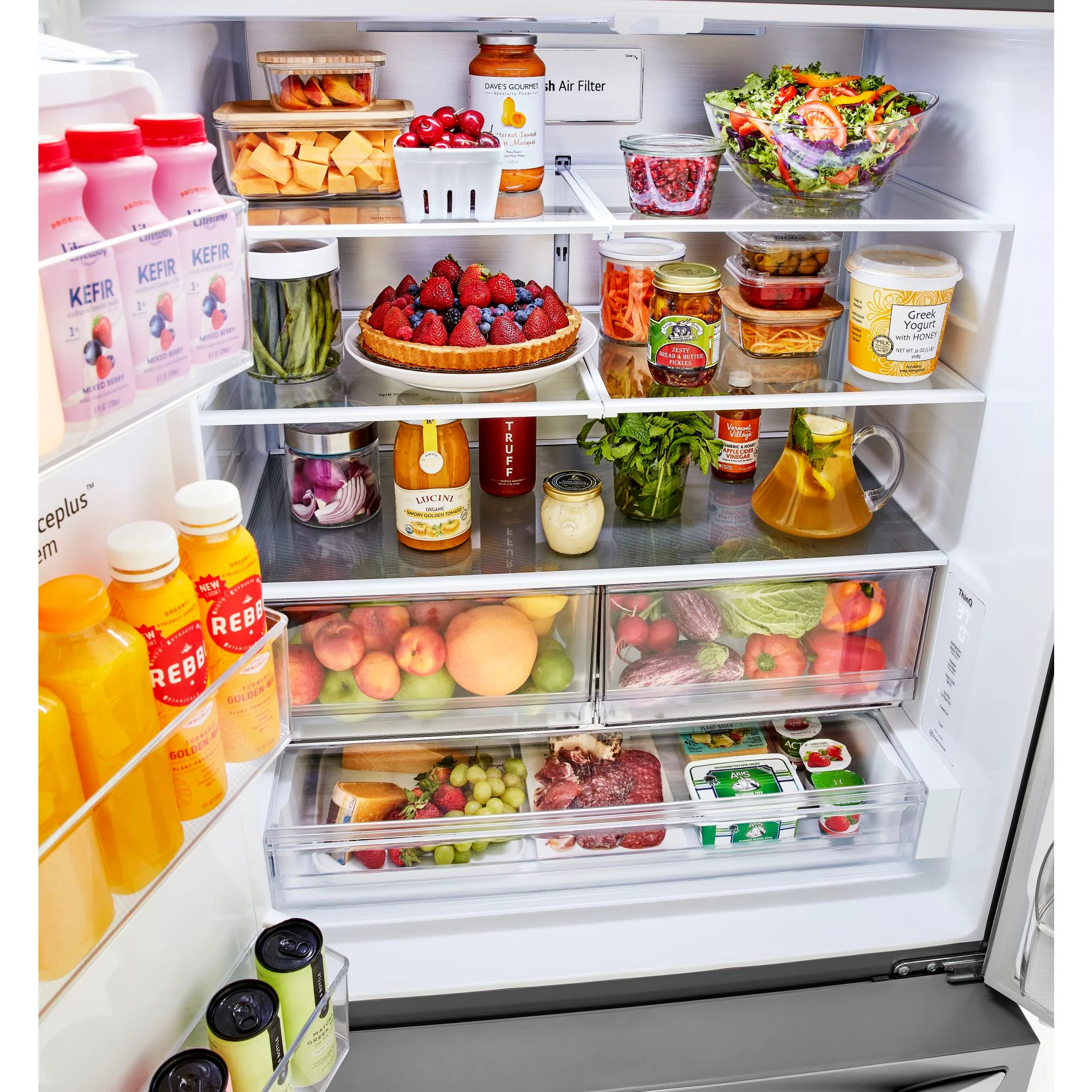 LG 31 cu. ft. Smart Standard-Depth MAX™ French Door Refrigerator with Dual Ice - Stainless (LRFXS3106S) - Image 17