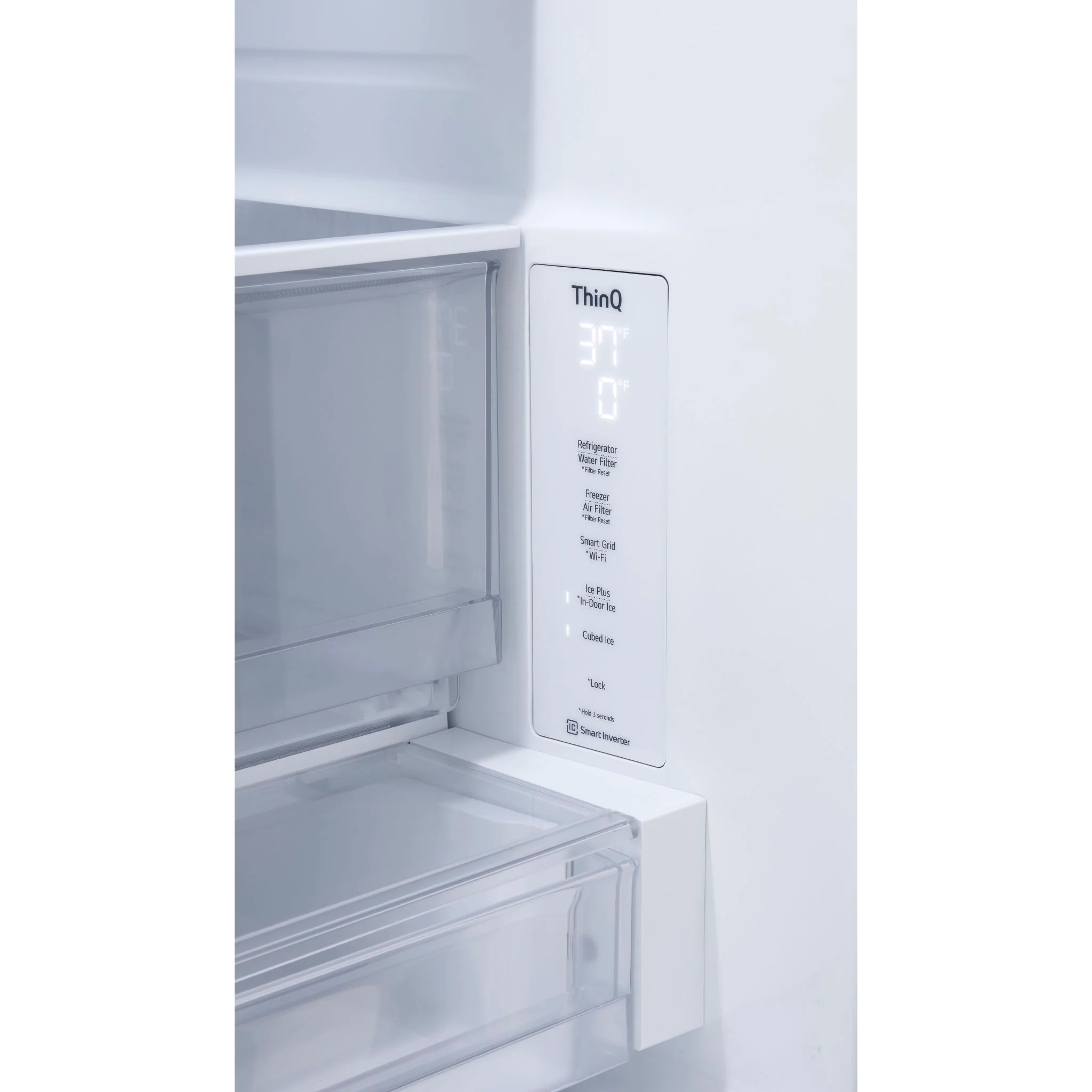 LG 31 cu. ft. Smart Standard-Depth MAX™ French Door Refrigerator with Dual Ice - Stainless (LRFXS3106S) - Image 7