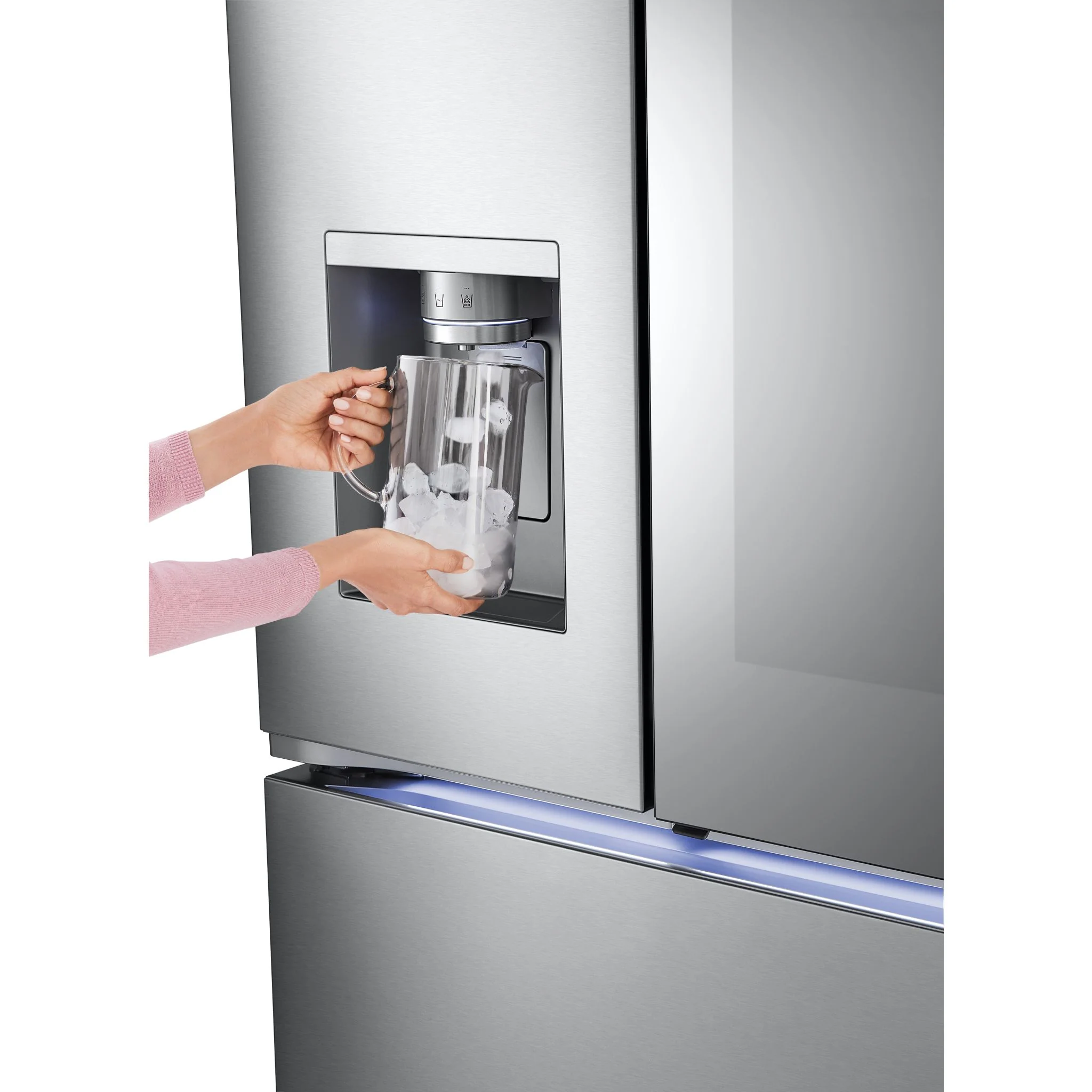 LG 31 cu. ft. Smart Standard-Depth MAX™ French Door Refrigerator with Four Types of Ice and Mirror InstaView - Stainless (LRYKS3106S) - Image 18