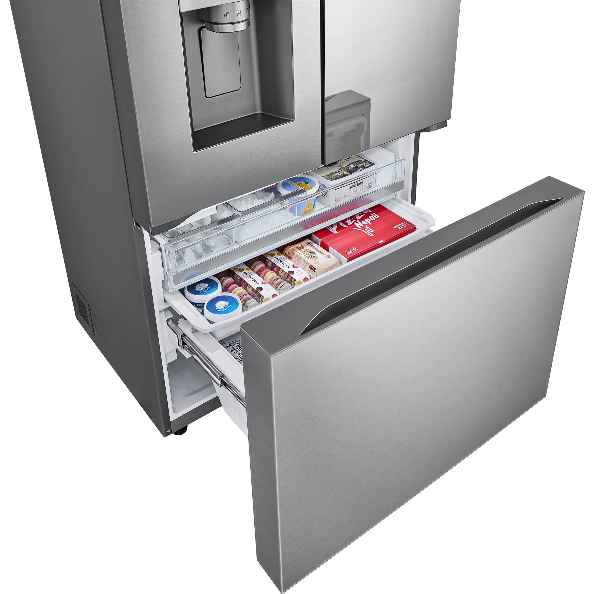LG 31 cu. ft. Smart Standard-Depth MAX™ French Door Refrigerator with Four Types of Ice and Mirror InstaView - Stainless (LRYKS3106S) - Image 25