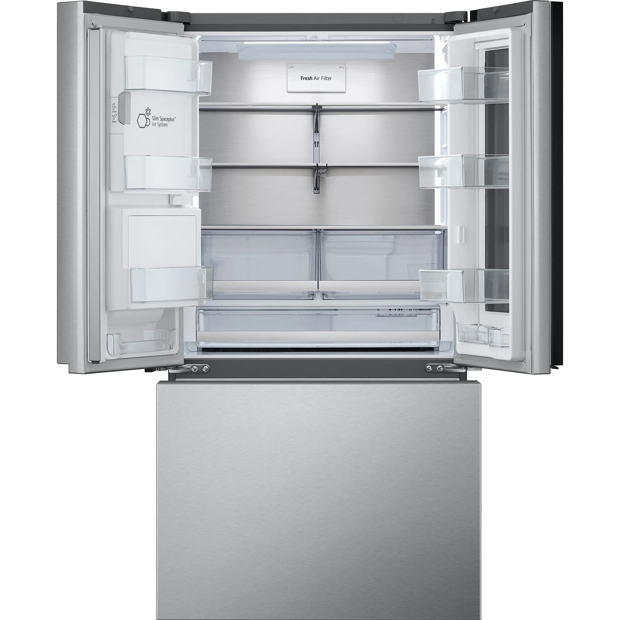 LG 31 cu. ft. Smart Standard-Depth MAX™ French Door Refrigerator with Four Types of Ice and Mirror InstaView - Stainless (LRYKS3106S) - Image 32