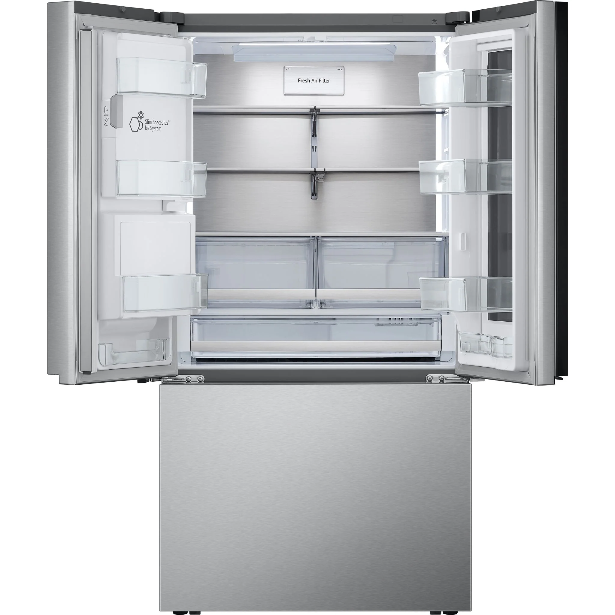 LG 31 cu. ft. Smart Standard-Depth MAX™ French Door Refrigerator with Four Types of Ice and Mirror InstaView - Stainless (LRYKS3106S) - Image 33