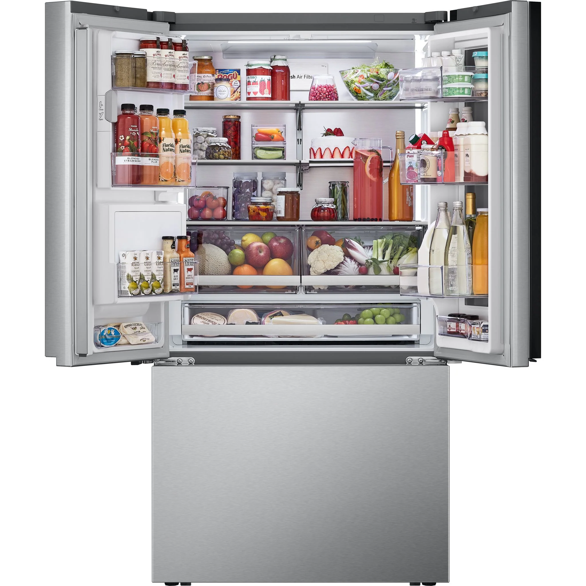 LG 31 cu. ft. Smart Standard-Depth MAX™ French Door Refrigerator with Four Types of Ice and Mirror InstaView - Stainless (LRYKS3106S) - Image 36
