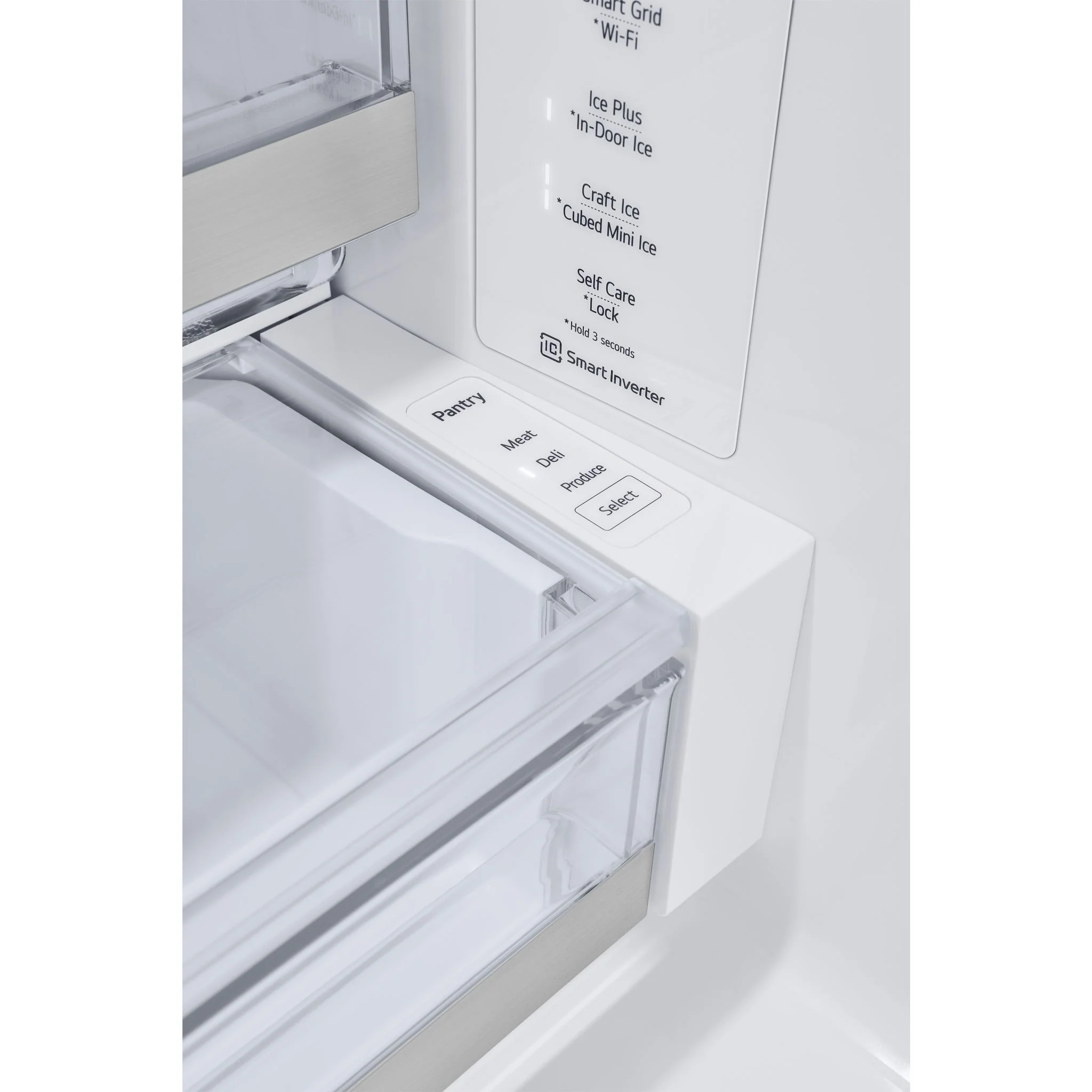 LG 31 cu. ft. Smart Standard-Depth MAX™ French Door Refrigerator with Four Types of Ice and Mirror InstaView - Stainless (LRYKS3106S) - Image 37