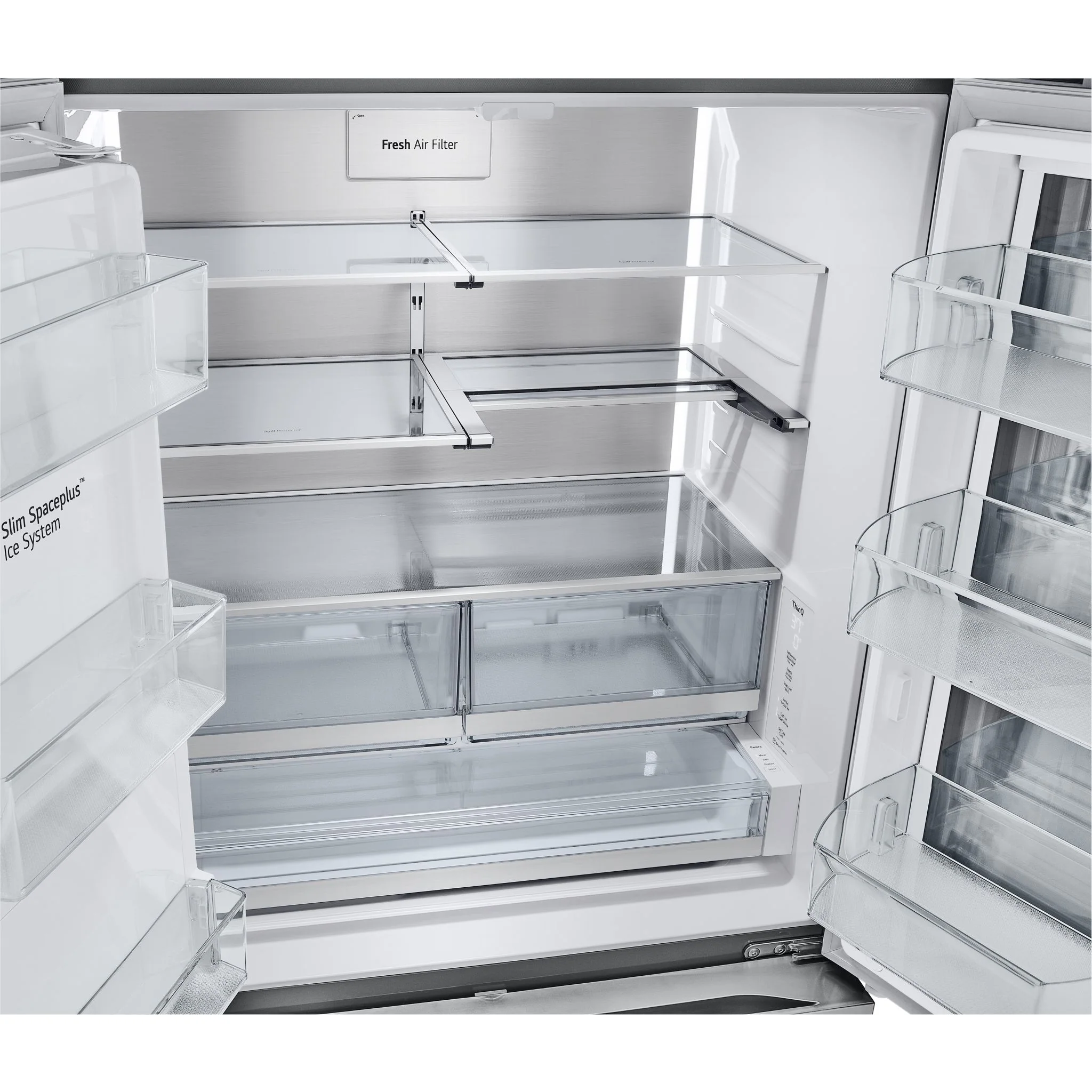 LG 31 cu. ft. Smart Standard-Depth MAX™ French Door Refrigerator with Four Types of Ice and Mirror InstaView - Stainless (LRYKS3106S) - Image 40
