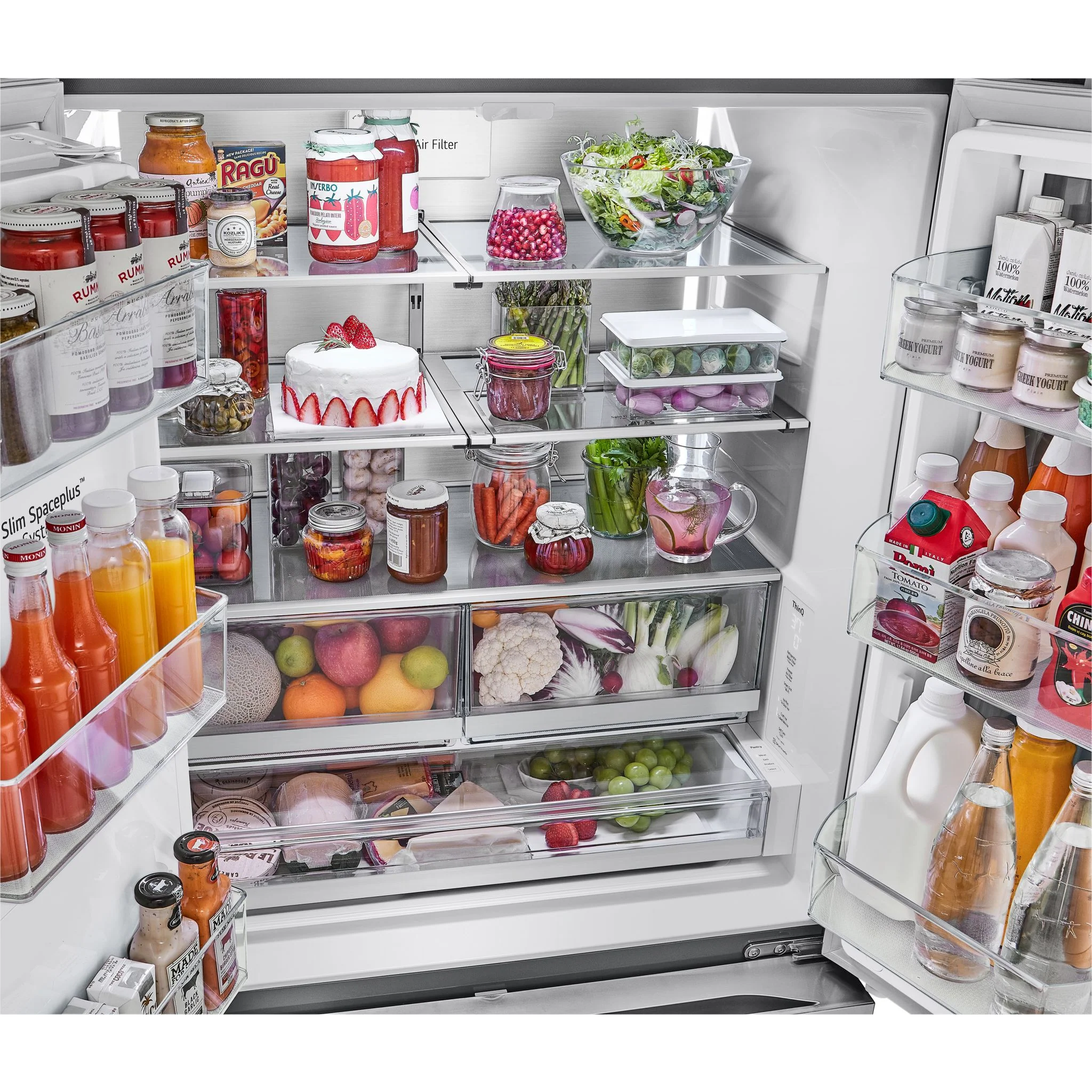 LG 31 cu. ft. Smart Standard-Depth MAX™ French Door Refrigerator with Four Types of Ice and Mirror InstaView - Stainless (LRYKS3106S) - Image 41
