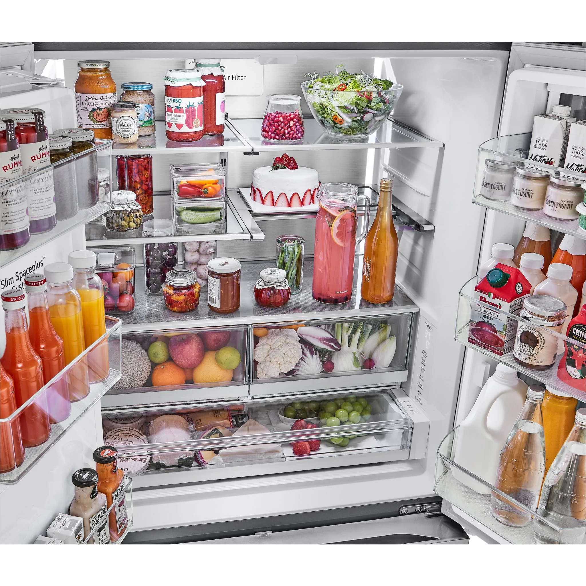 LG 31 cu. ft. Smart Standard-Depth MAX™ French Door Refrigerator with Four Types of Ice and Mirror InstaView - Stainless (LRYKS3106S) - Image 42