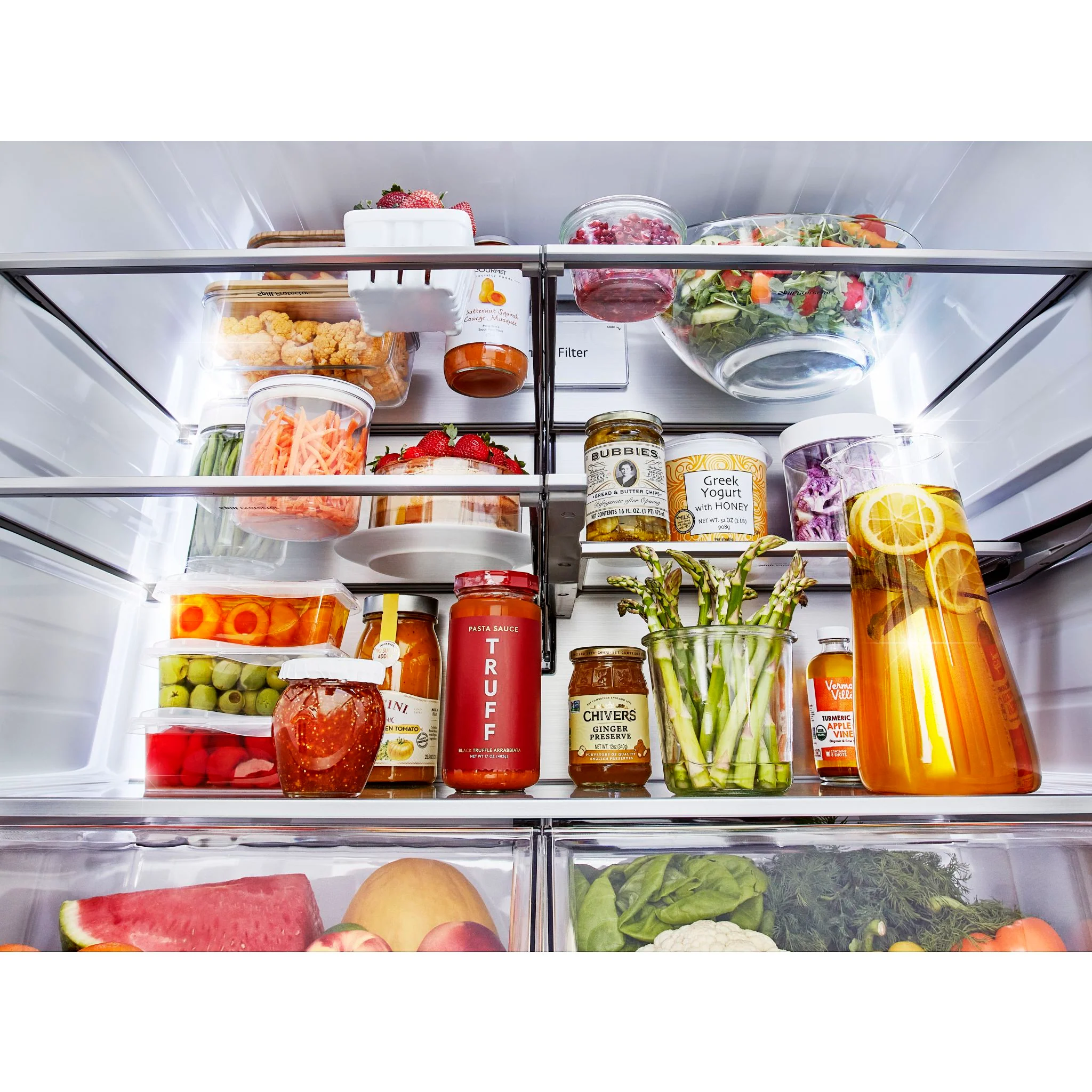 LG 31 cu. ft. Smart Standard-Depth MAX™ French Door Refrigerator with Four Types of Ice and Mirror InstaView - Stainless (LRYKS3106S) - Image 48