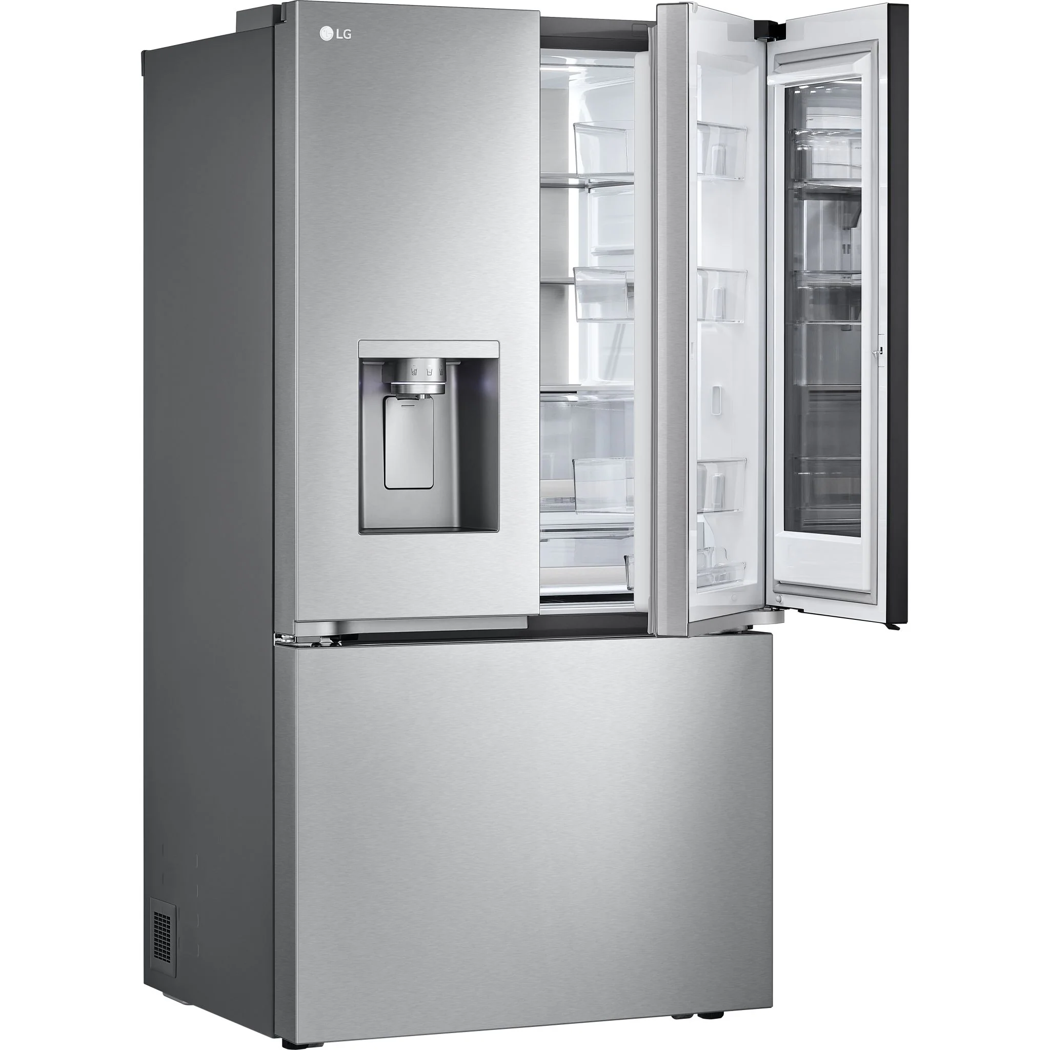 LG 31 cu. ft. Smart Standard-Depth MAX™ French Door Refrigerator with Four Types of Ice and Mirror InstaView - Stainless (LRYKS3106S) - Image 8