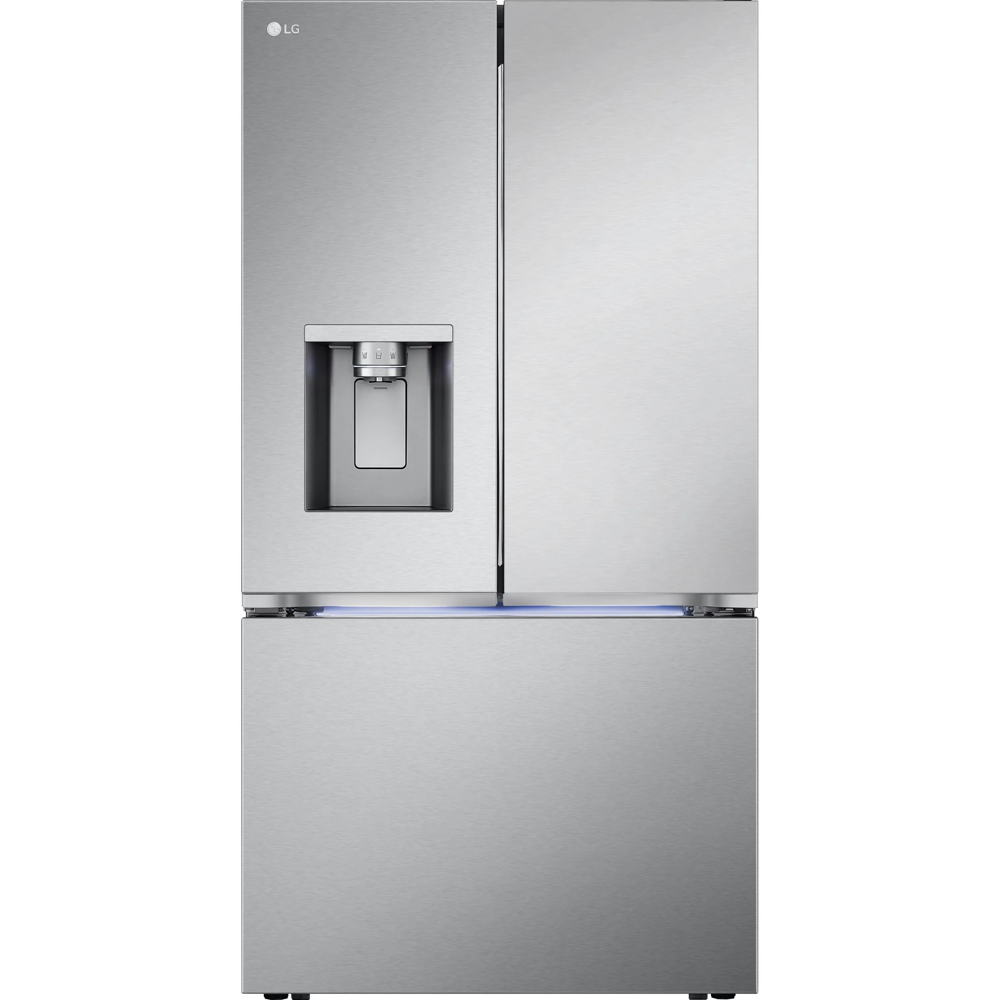 LG 31 cu. ft. Smart Standard-Depth MAX™ French Door Refrigerator with Four Types of Ice - Stainless (LRYXS3106S)
