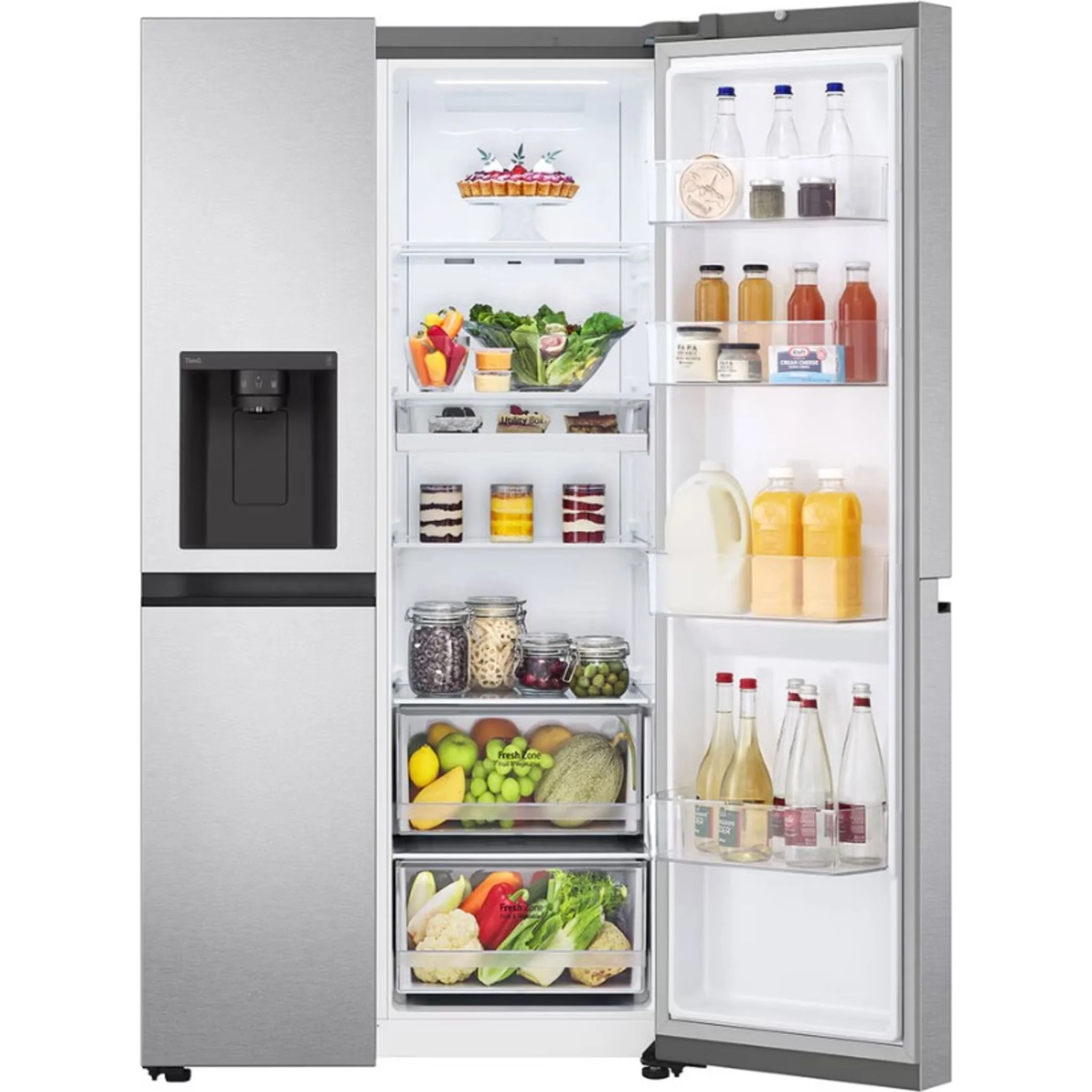 LG French Door Fridge (LS29S3230V) - Metal Sorbet - Image 2
