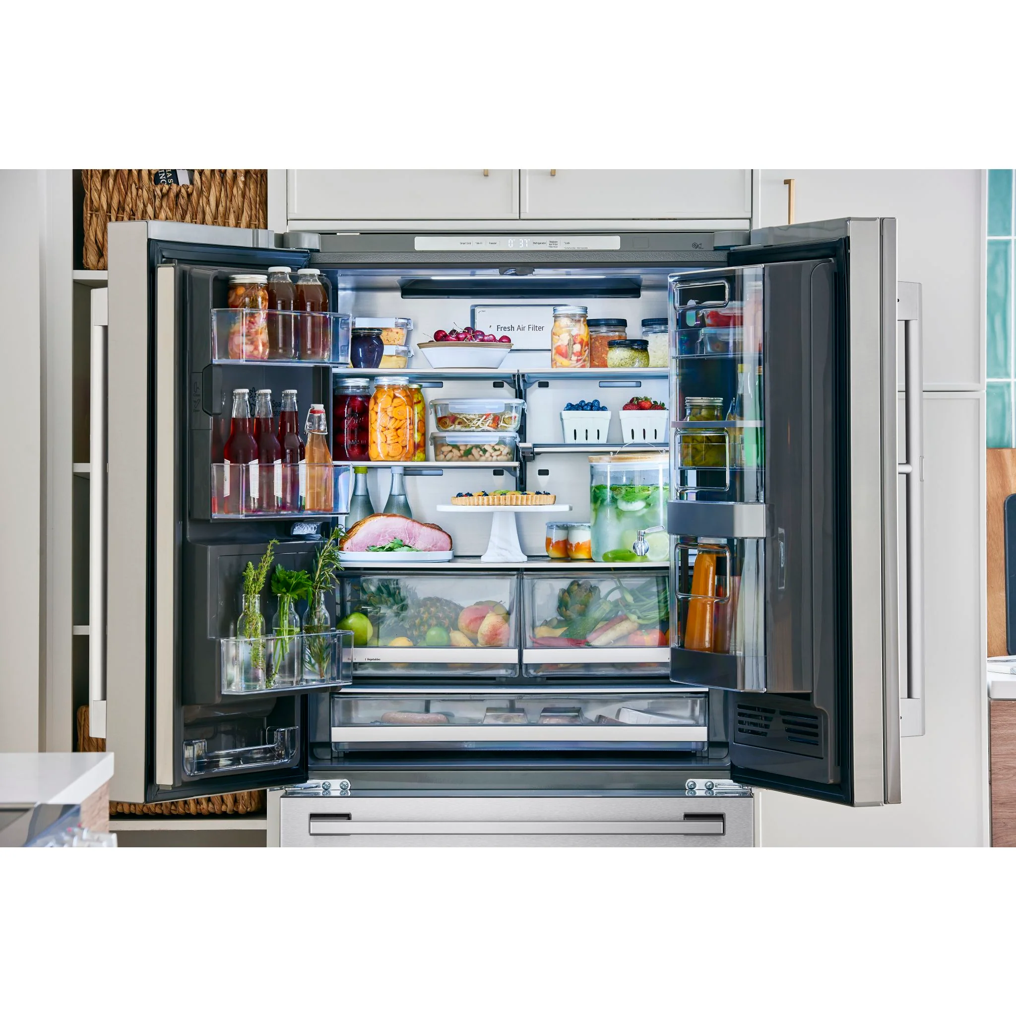 LG STUDIO French Door Fridge (SRFVC2416S) - Stainless Steel - Image 17