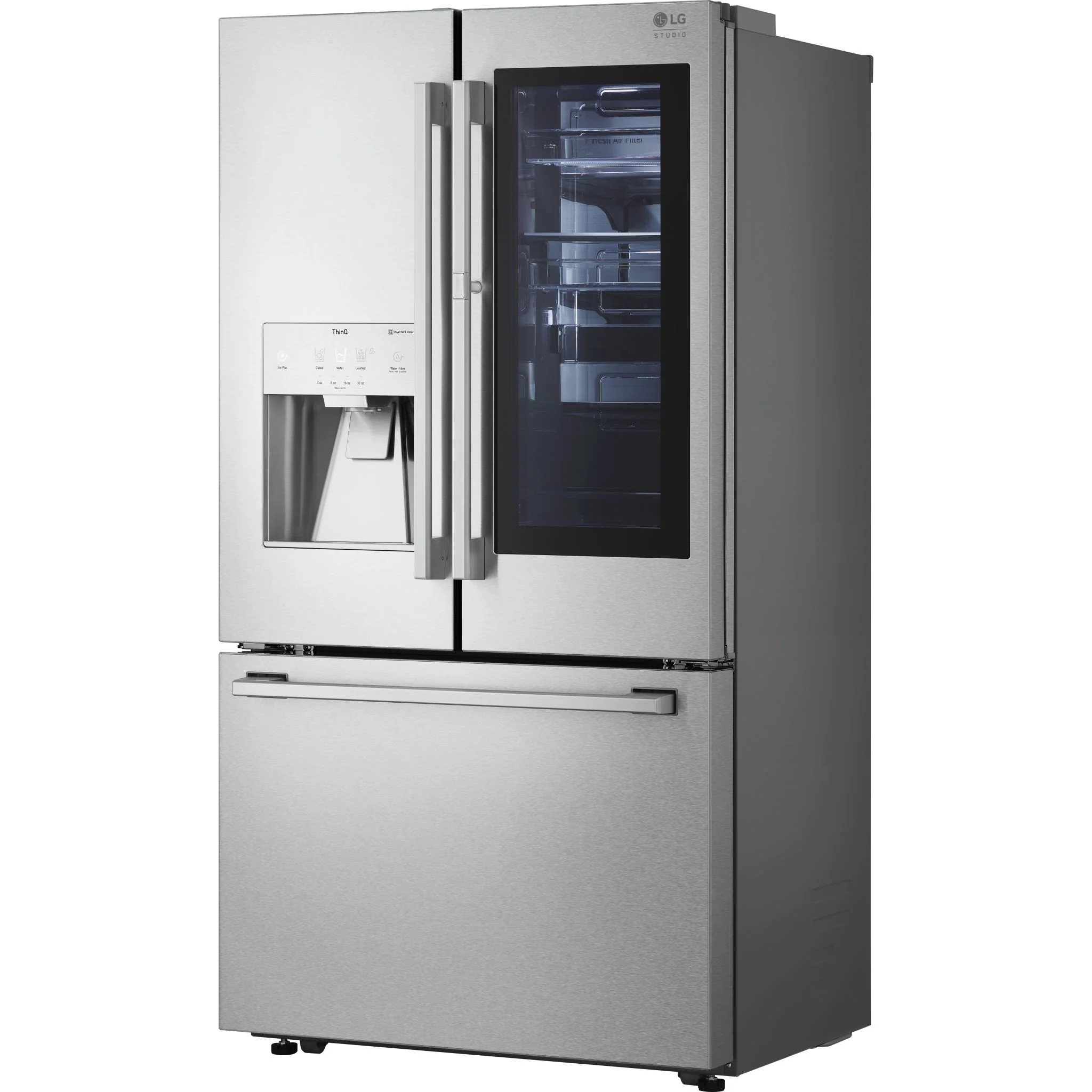 LG STUDIO French Door Fridge (SRFVC2416S) - Stainless Steel - Image 2