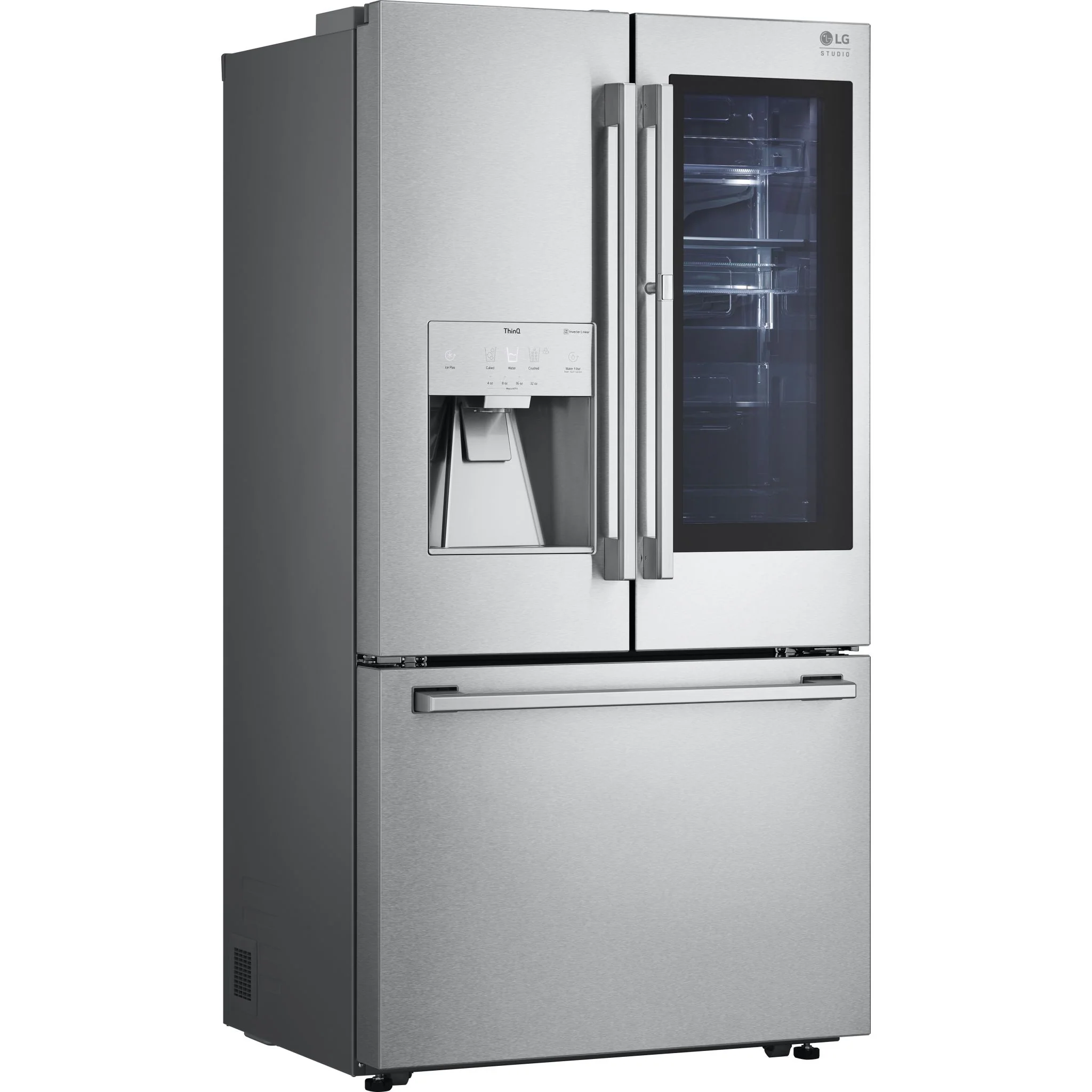 LG STUDIO French Door Fridge (SRFVC2416S) - Stainless Steel - Image 4