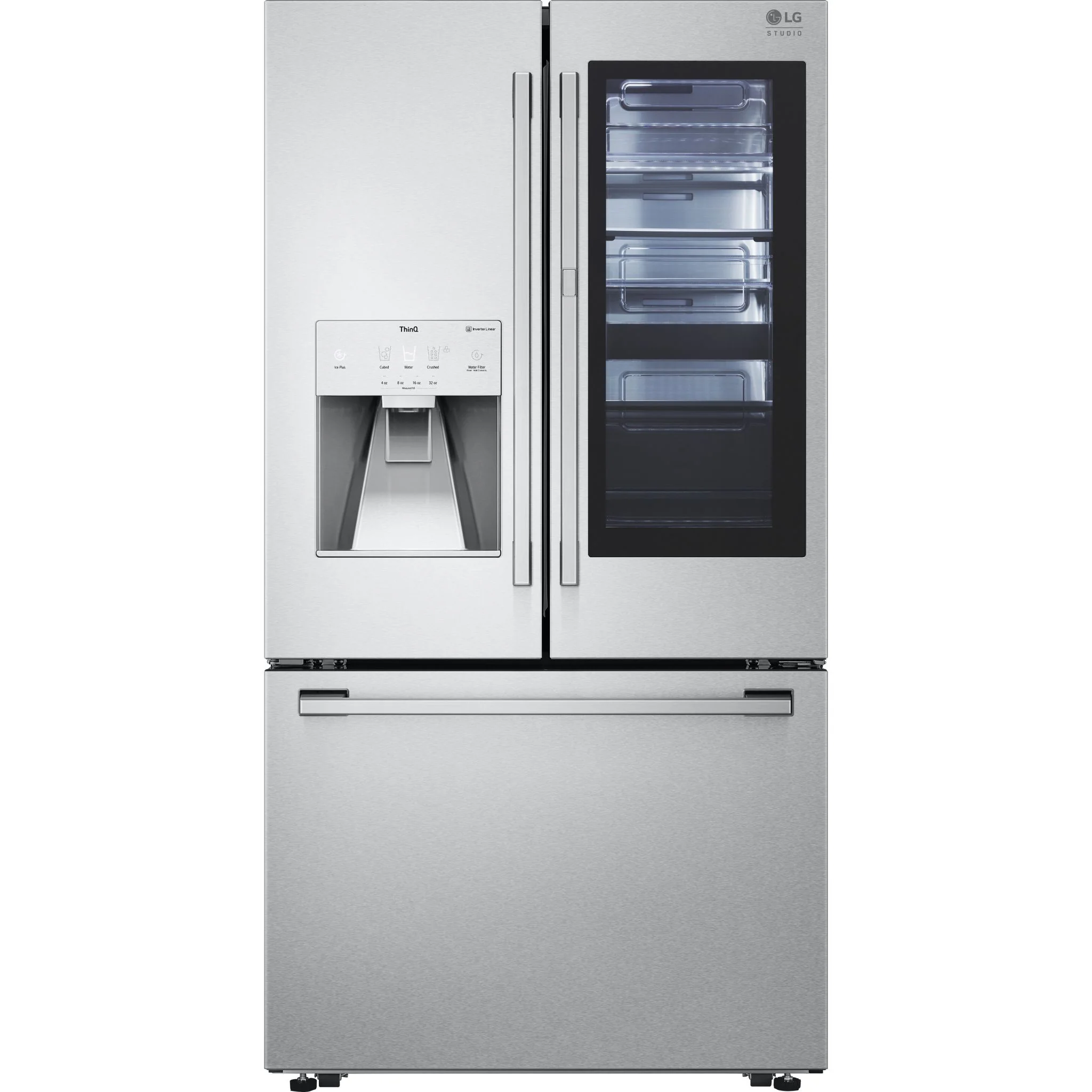 LG STUDIO French Door Fridge (SRFVC2416S) - Stainless Steel - Image 7
