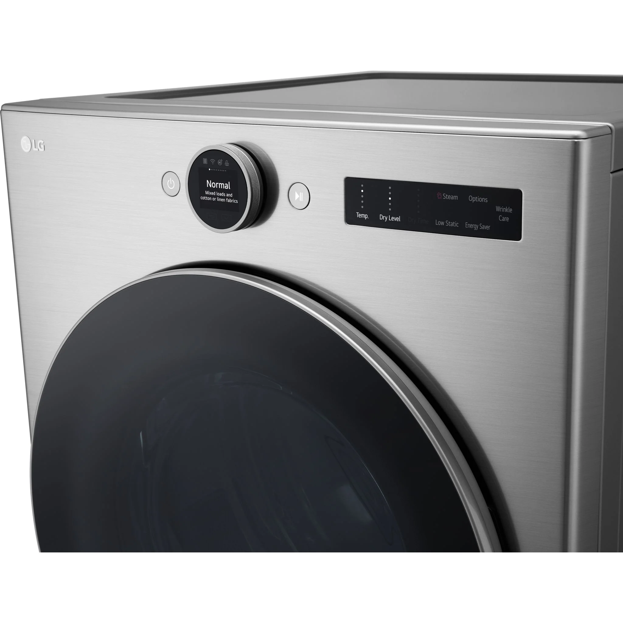 LG 7.4 cu. ft. Ultra Large Capacity Smart Front Load Electric ENERGY STAR® Dryer with Sensor Dry & Steam Technology - VCM (DLEX5500V) - Image 9