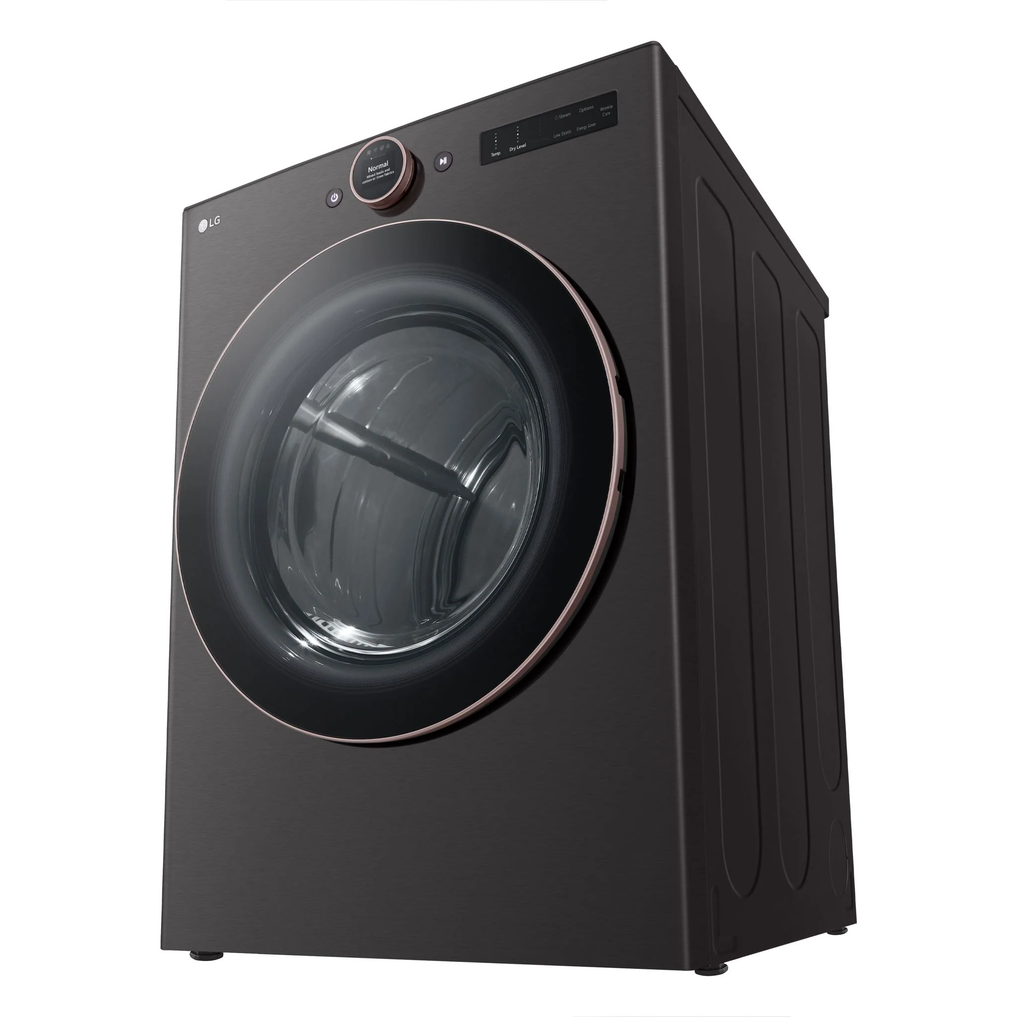 LG 7.4 cu. ft. Ultra Large Capacity Smart Front Load Electric ENERGY STAR® Dryer with Sensor Dry & Steam Technology - Black Steel (DLEX6500B) - Image 8
