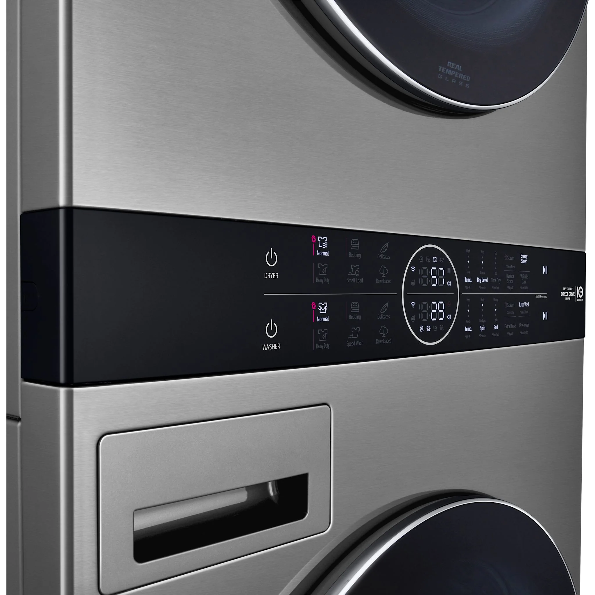 LG WashTower® with Centre Control™ 5.2 cu. ft. Washer and 7.4 cu. ft. Electric Dryer - Silver (WKEX200HVA.ASSEECI) - Image 22