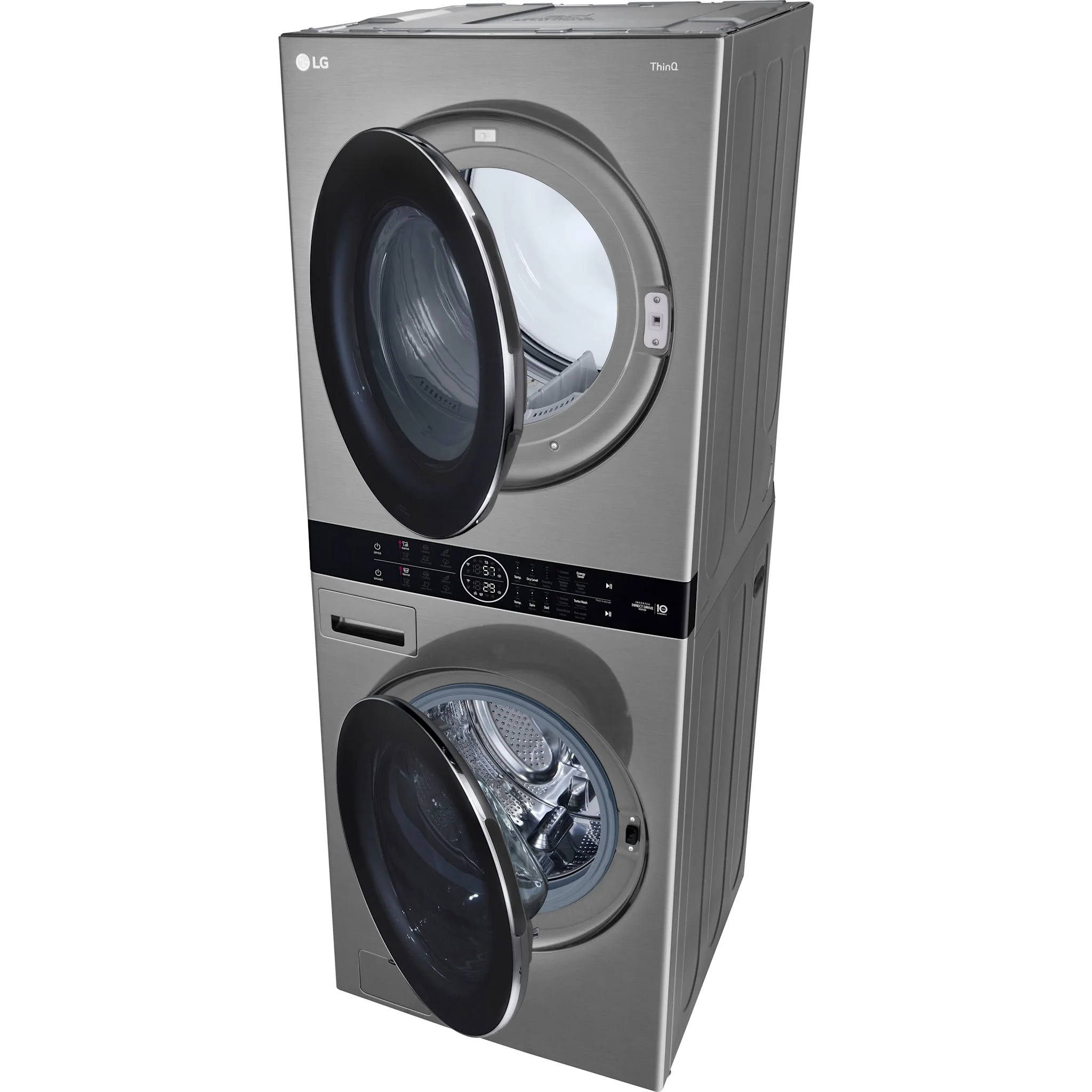 LG WashTower® with Centre Control™ 5.2 cu. ft. Washer and 7.4 cu. ft. Electric Dryer - Silver (WKEX200HVA.ASSEECI) - Image 24