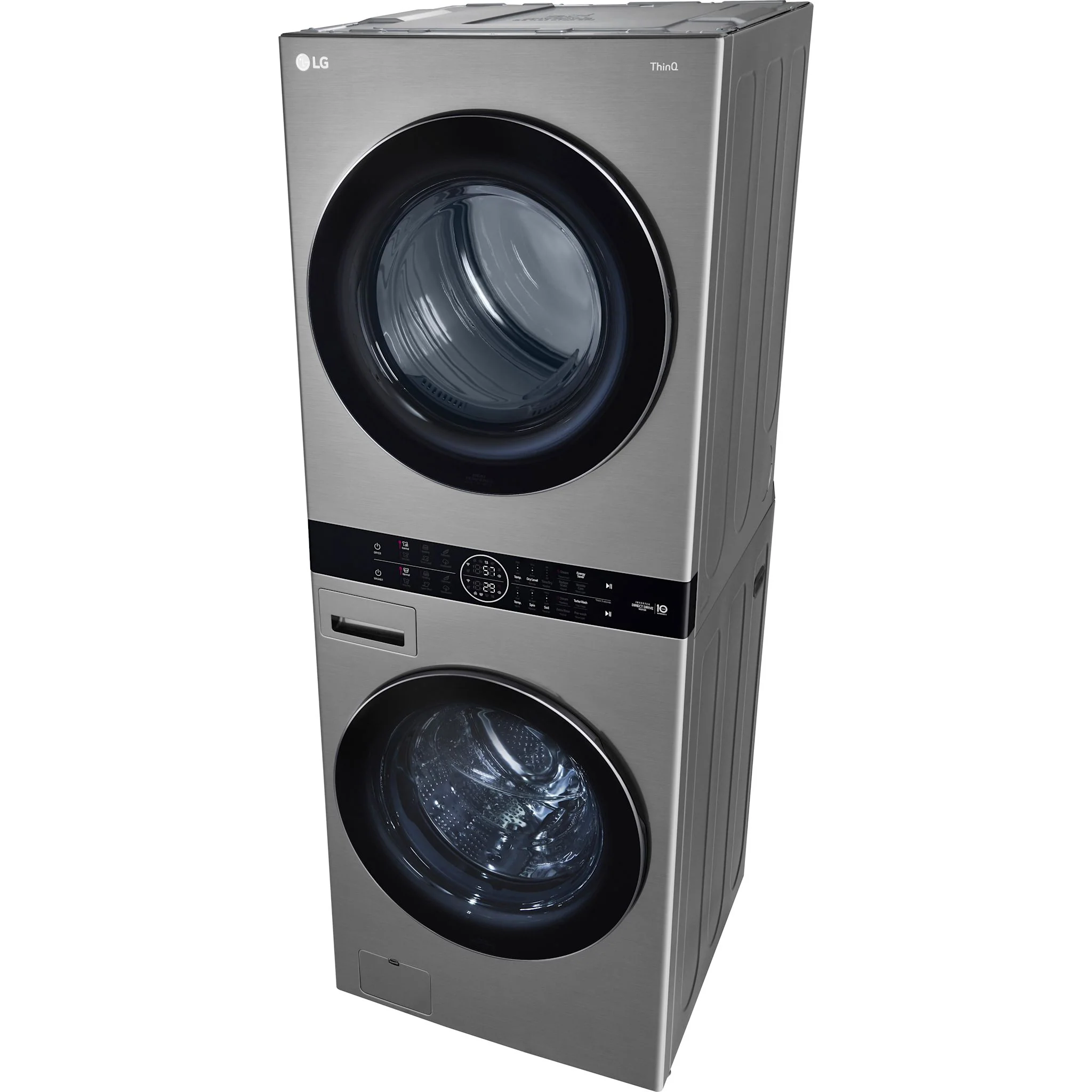 LG WashTower® with Centre Control™ 5.2 cu. ft. Washer and 7.4 cu. ft. Electric Dryer - Silver (WKEX200HVA.ASSEECI) - Image 3
