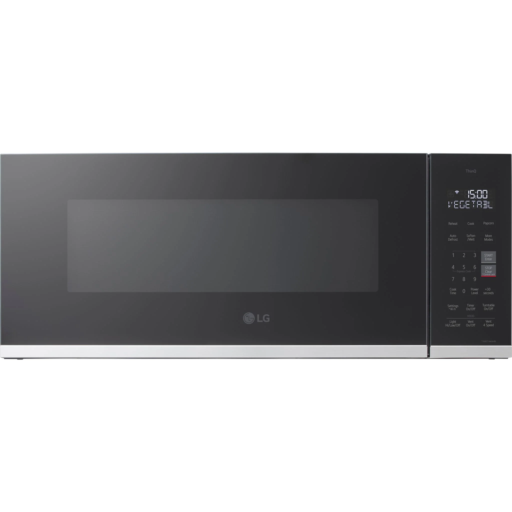 LG 1.3 cu. ft. Smart Low Profile Over-the-Range Microwave Oven - Stainless (MVEF1323F)
