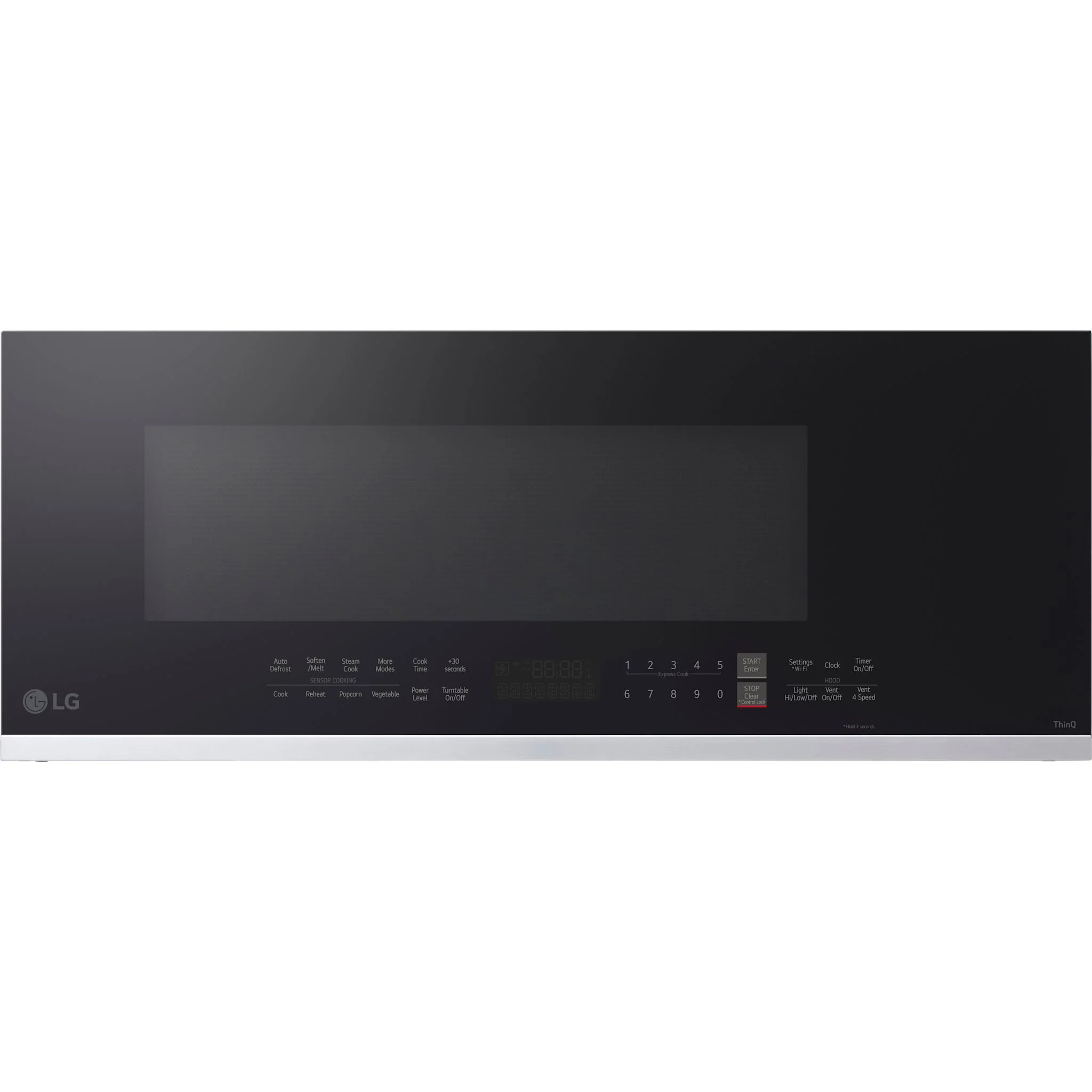 LG 1.3 cu. ft. Smart Low Profile Over-the-Range Microwave Oven with Sensor Cook - Stainless (MVEF1337F)
