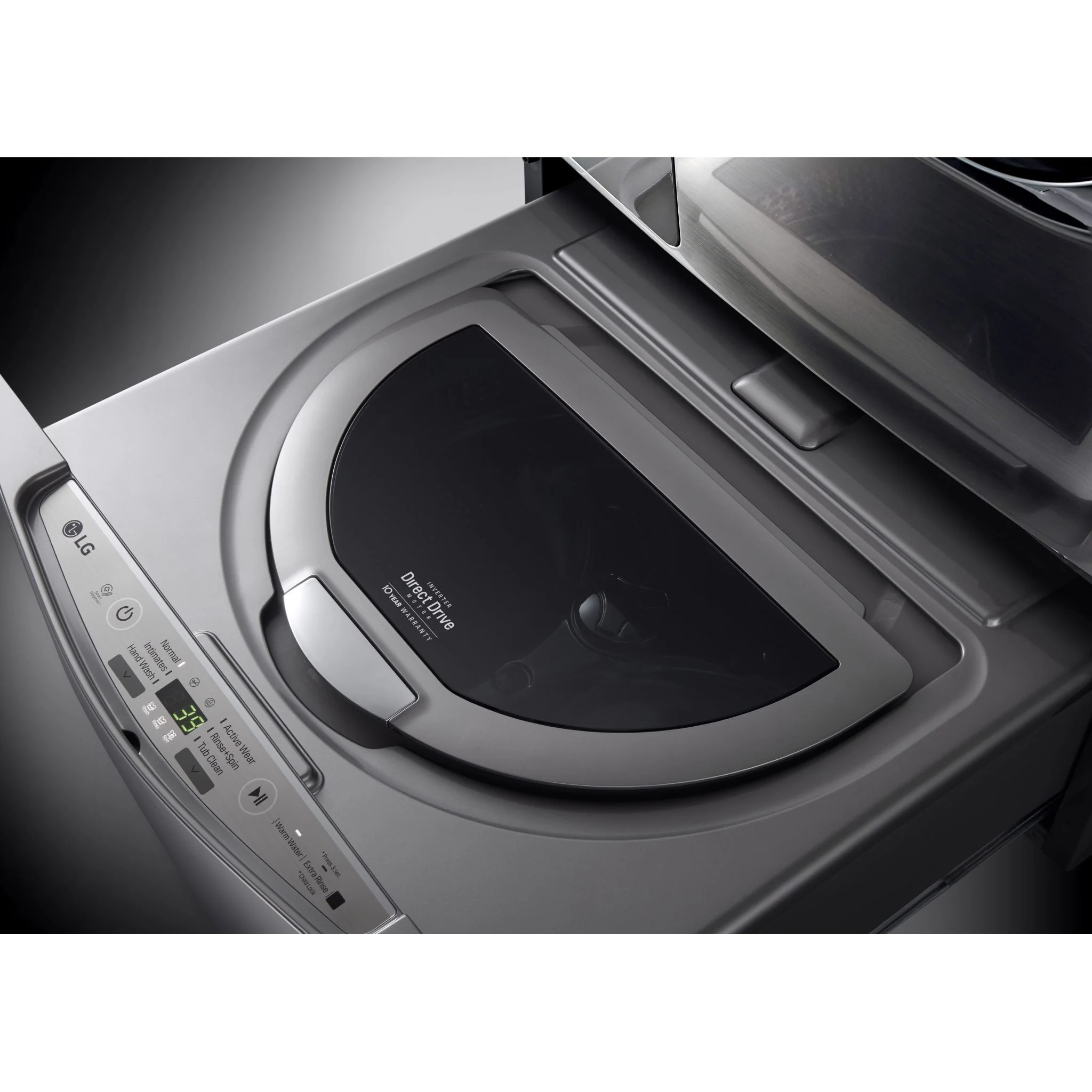 LG Pedestal Washer (WD100CV) - Graphite Steel - Image 3