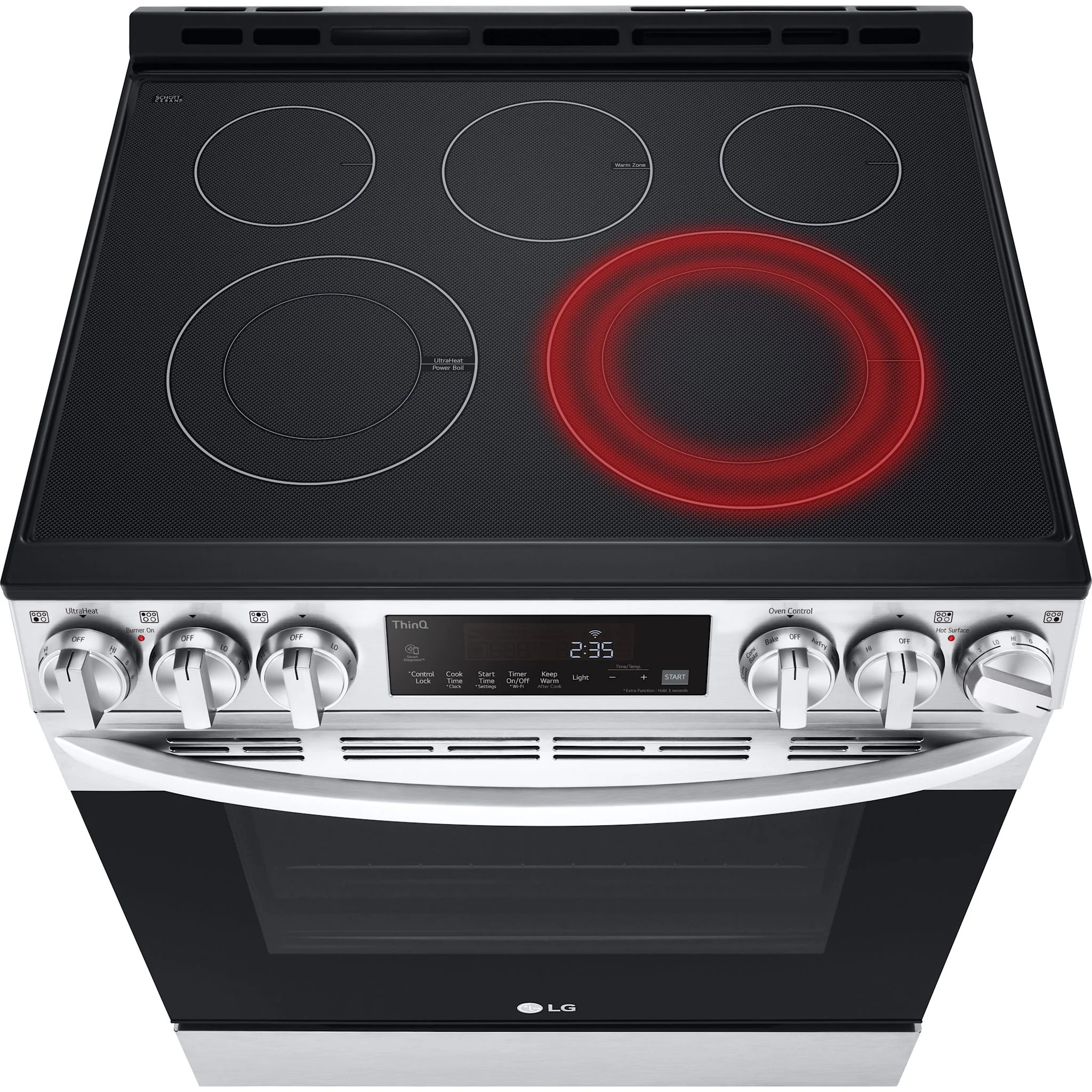 LG 6.3 cu ft. Smart Wi-Fi Enabled Fan Convection Electric Slide-in Range with Air Fry & EasyClean - Stainless (LSEL6333F) - Image 10