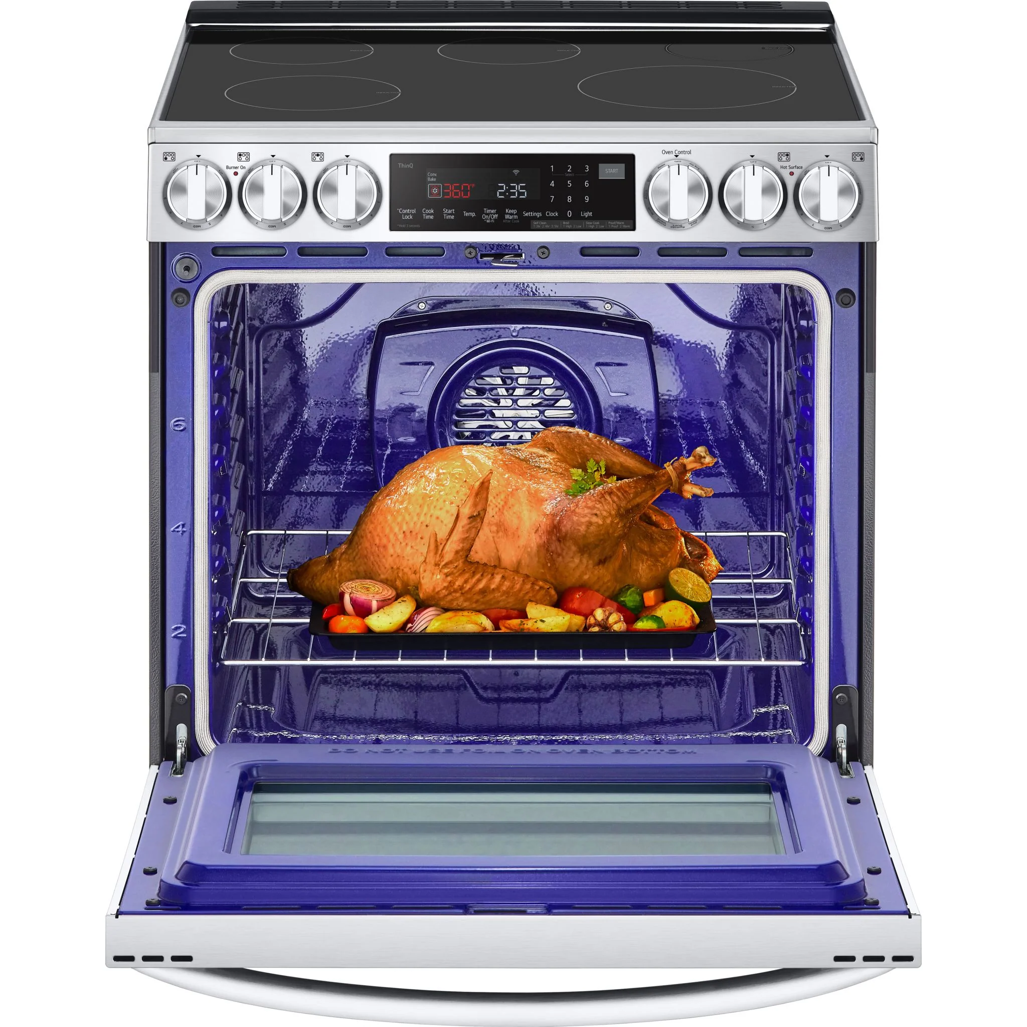 LG 6.3 cu. ft. Smart Induction Slide-in Range with InstaView®, ProBake Convection®, Air Fry, and Air Sous Vide - Stainless (LSIL6336F) - Image 11