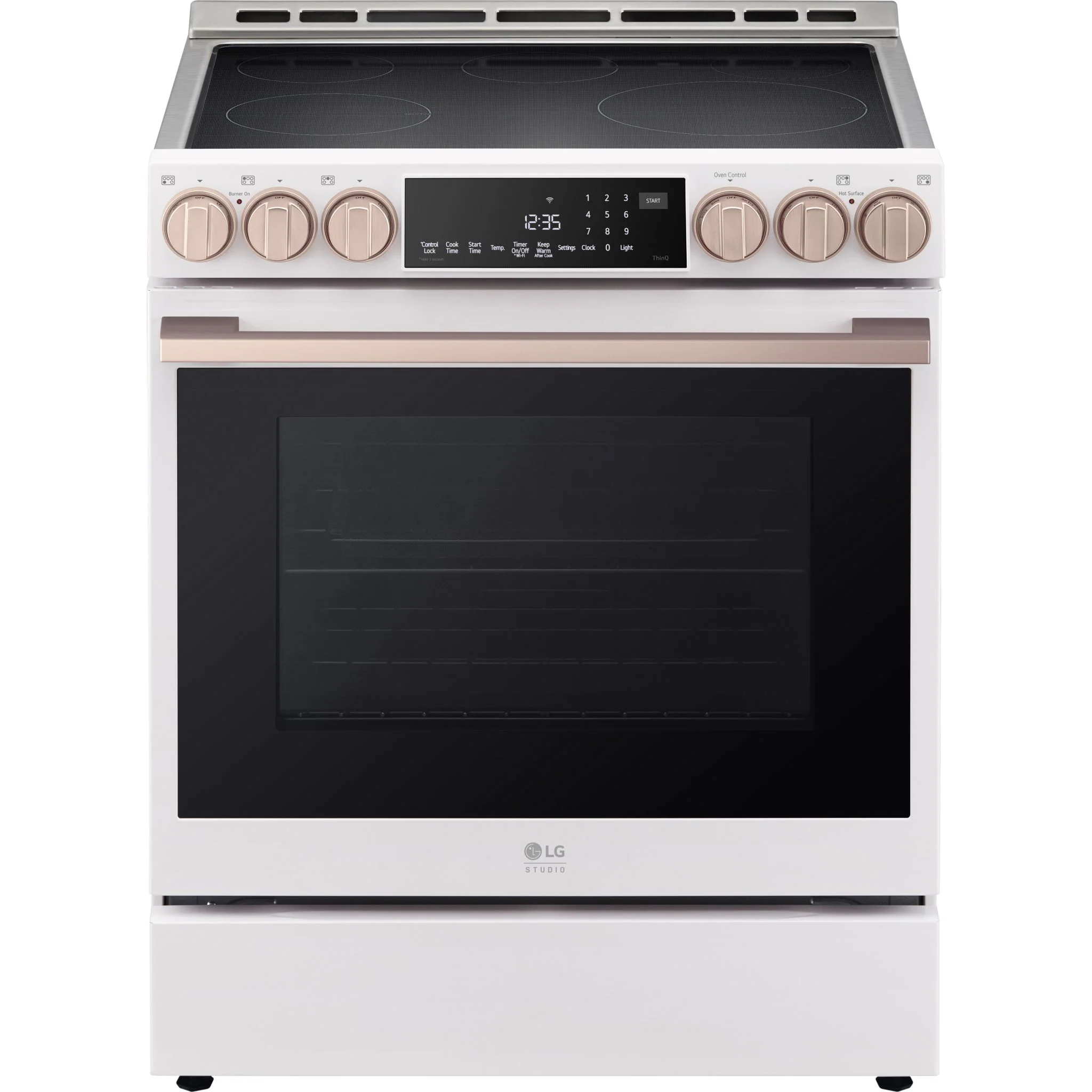 LG Studio 6.3 cu. ft. Induction Slide-in Range - Stainless Steel - Essence White (LSIS6338NE)