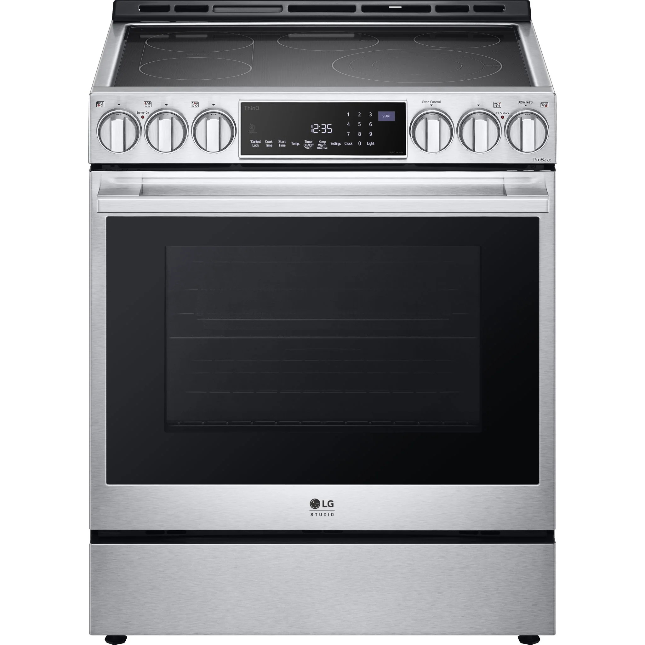 LG Studio 6.3 cu. ft. InstaView® Electric Slide-in Range with ProBake Convection® and Air Fry - Stainless (LSES6338F)