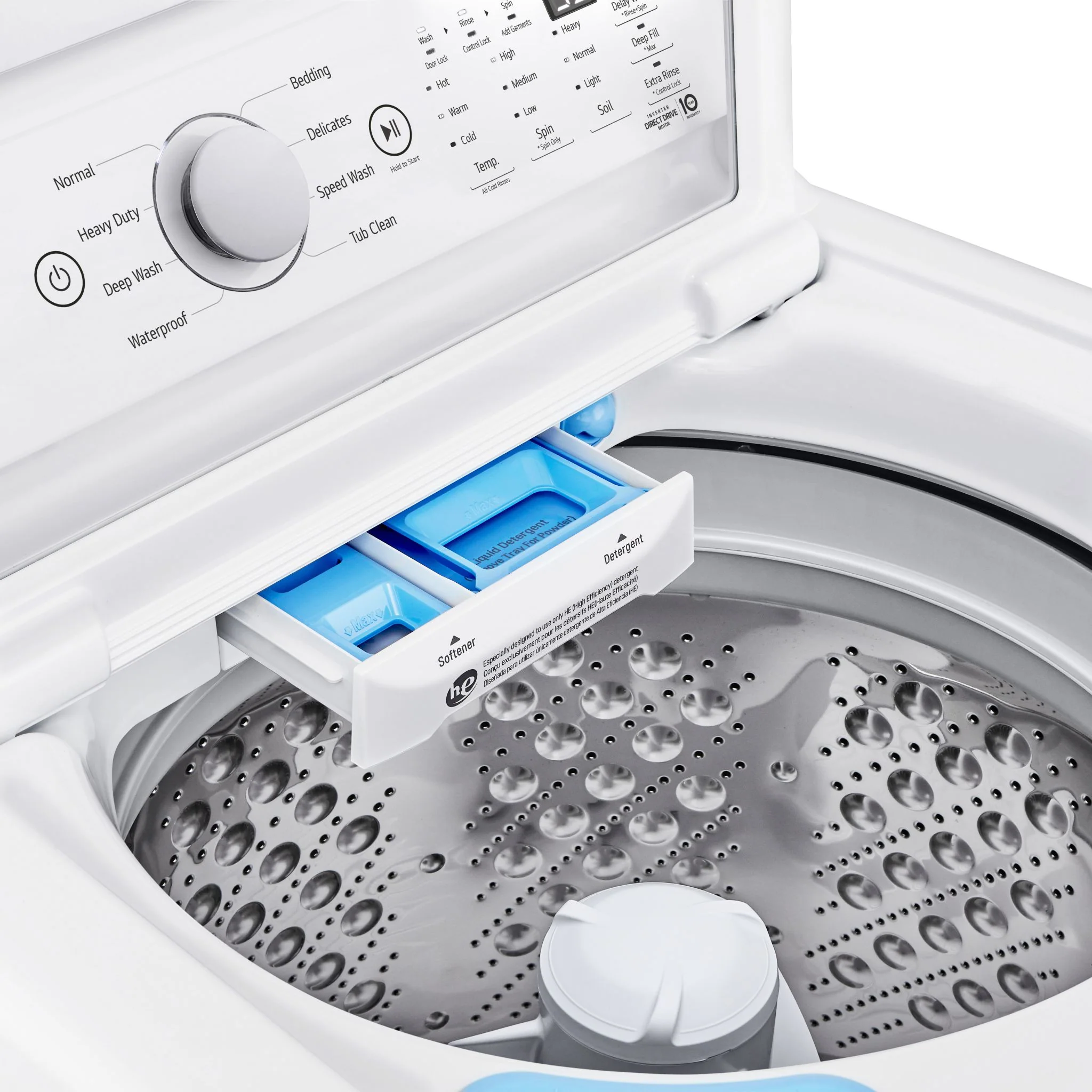 LG 5.6 cu. ft. Capacity Top Load Washer - White (WT7155CW) - Image 12