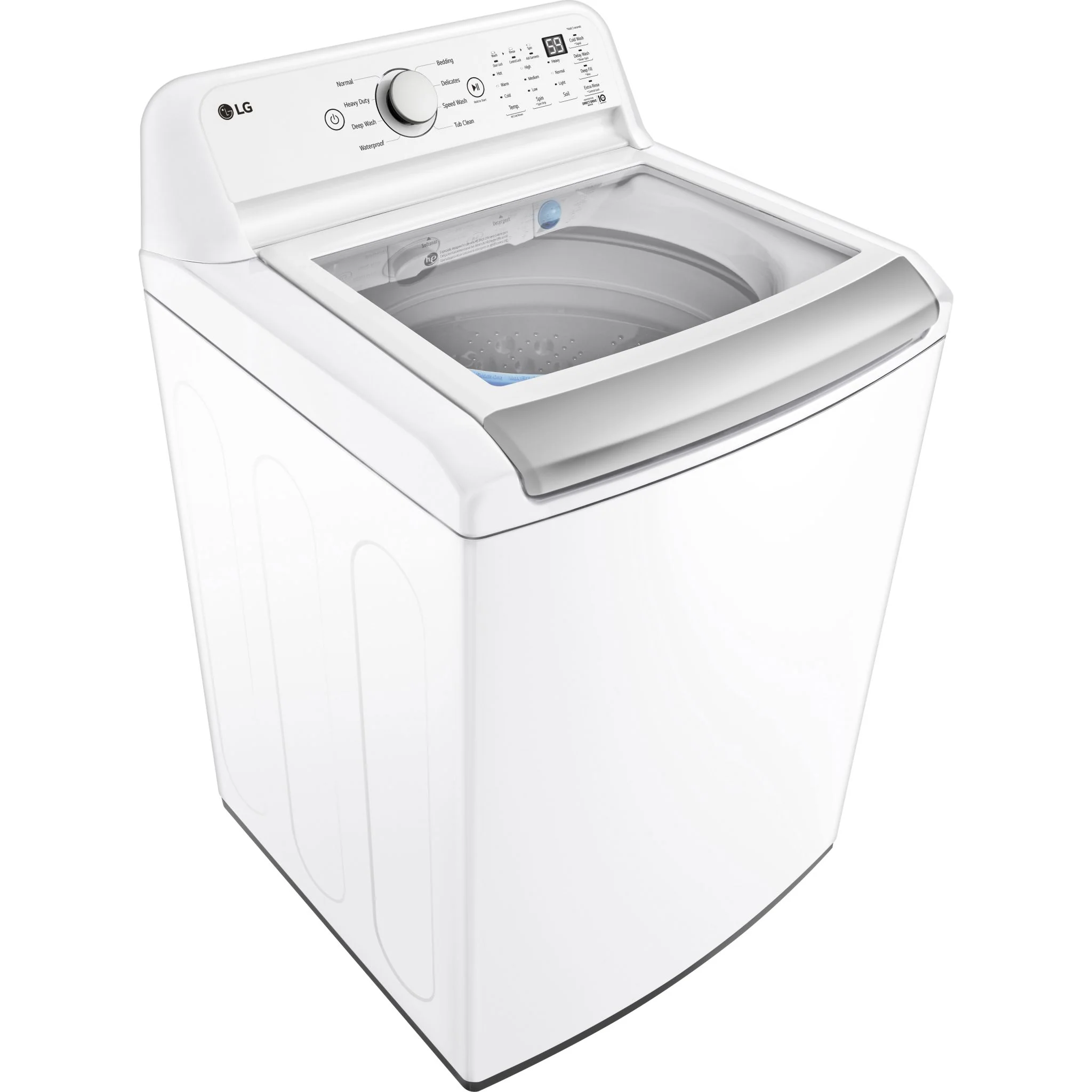 LG 5.6 cu. ft. Capacity Top Load Washer - White (WT7155CW) - Image 2