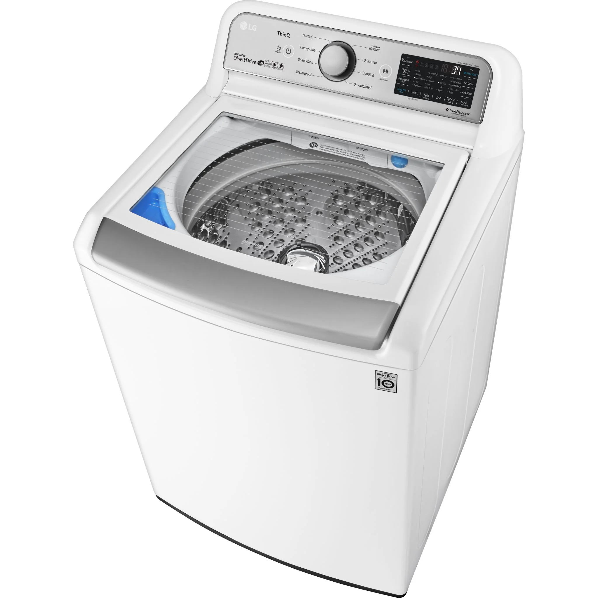 LG Top Load Washer (WT7305CW) - White - Image 3