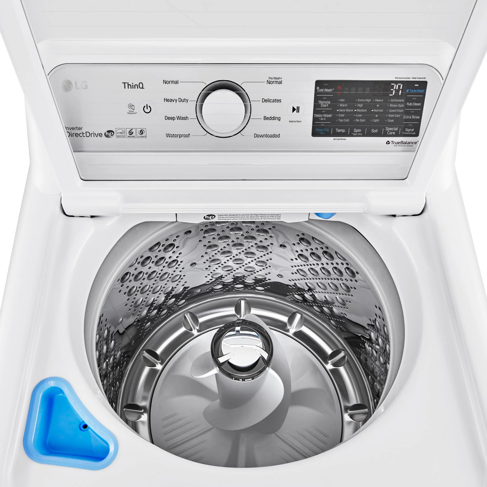 LG Top Load Washer (WT7305CW) - White - Image 4