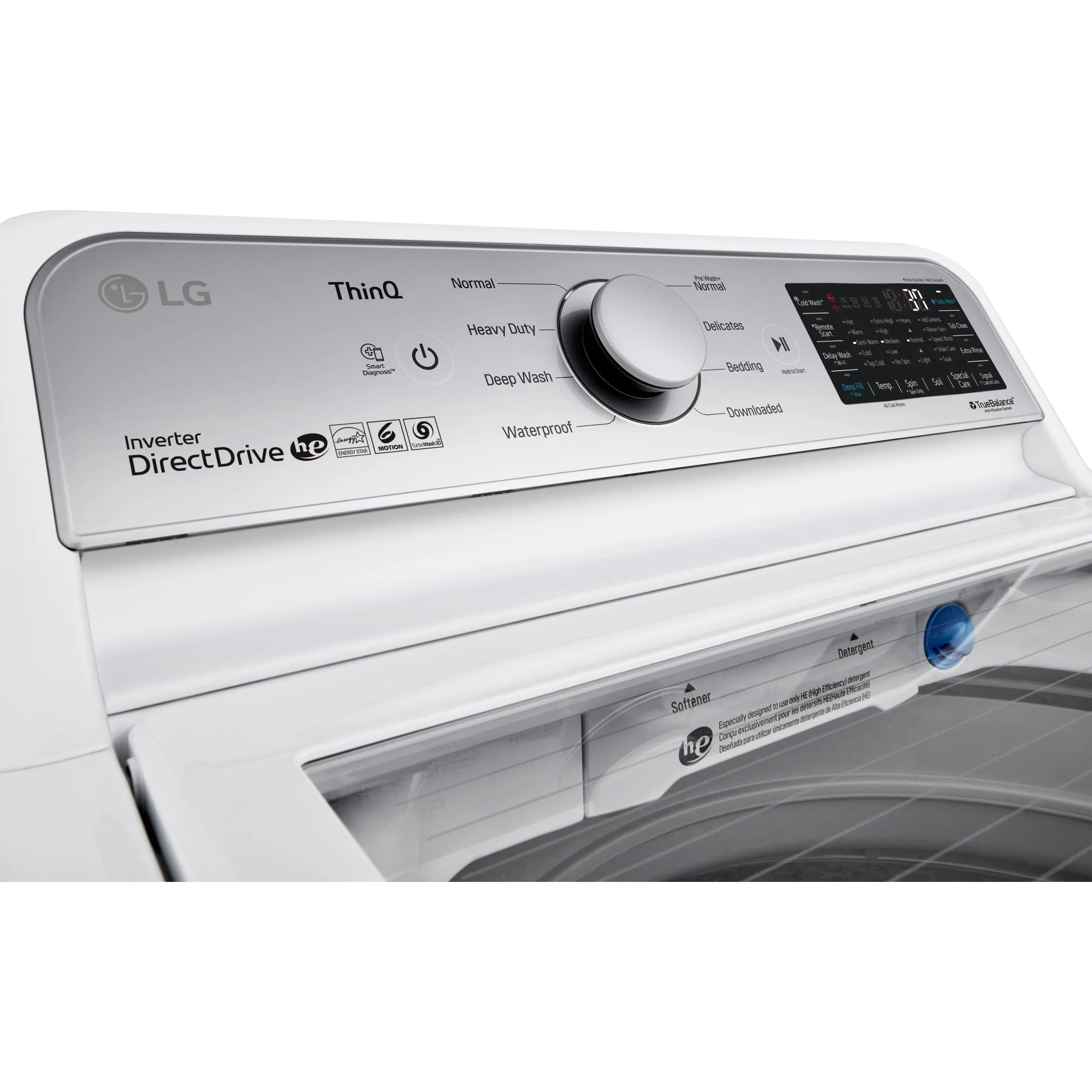 LG Top Load Washer (WT7305CW) - White - Image 5