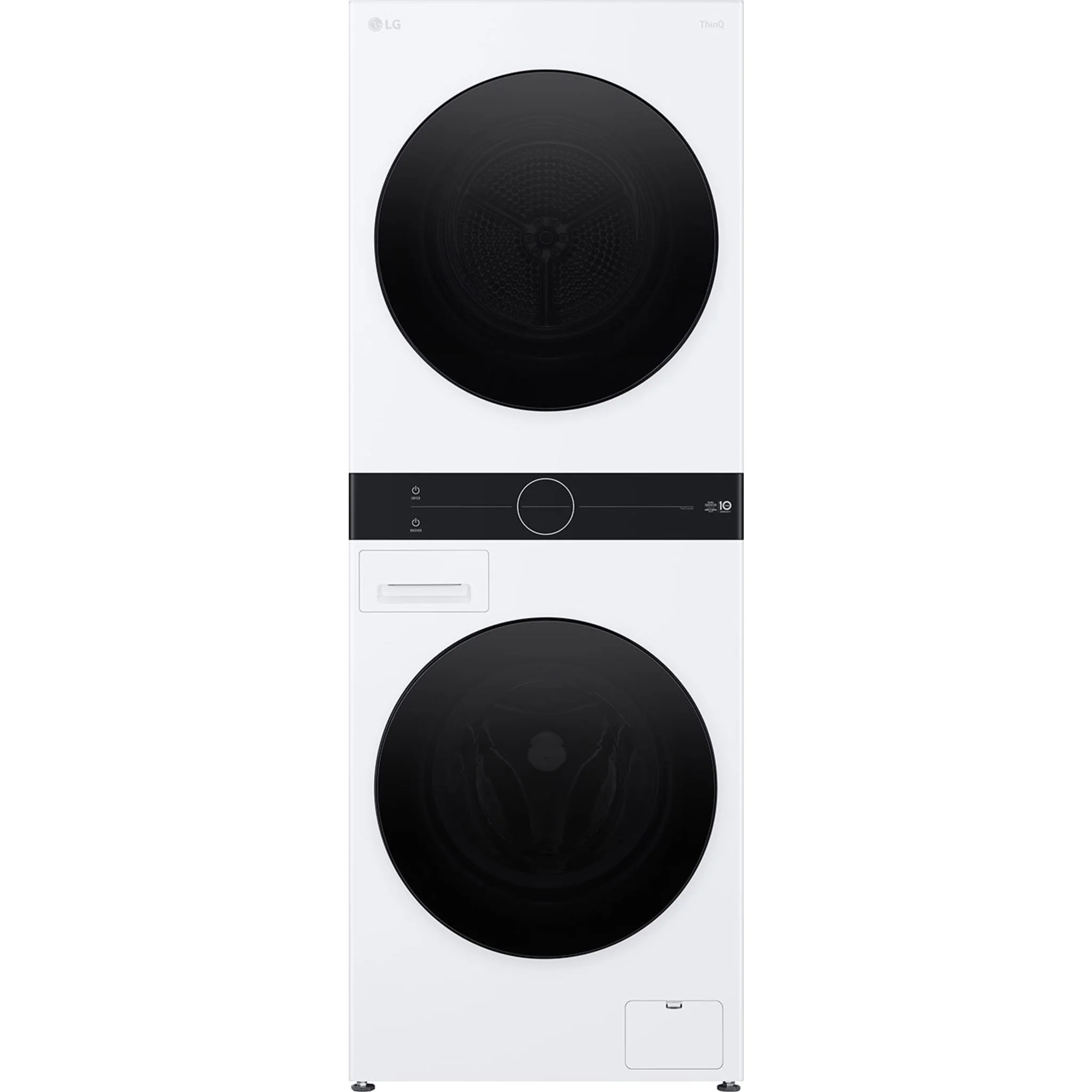 LG WashTower® with Heat Pump Dryer, 3.1 cu.ft. Washer, 4.2 cu.ft. Dryer - White (WKHC152HWA)