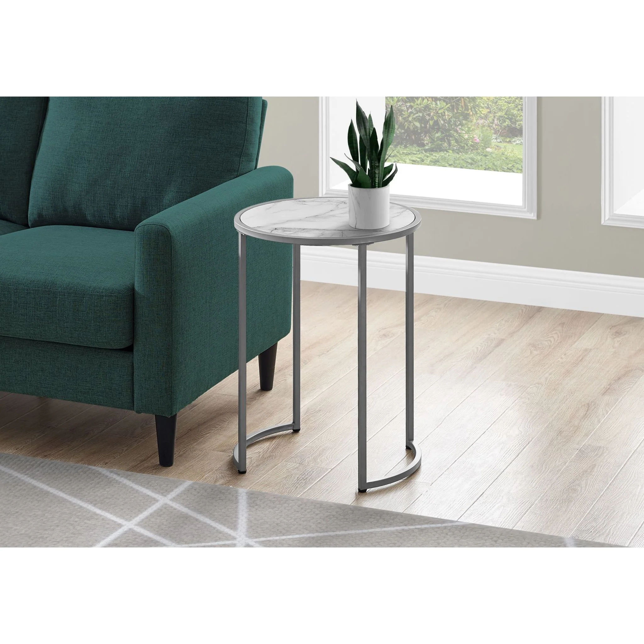 Lia Accent Table - White - Image 8