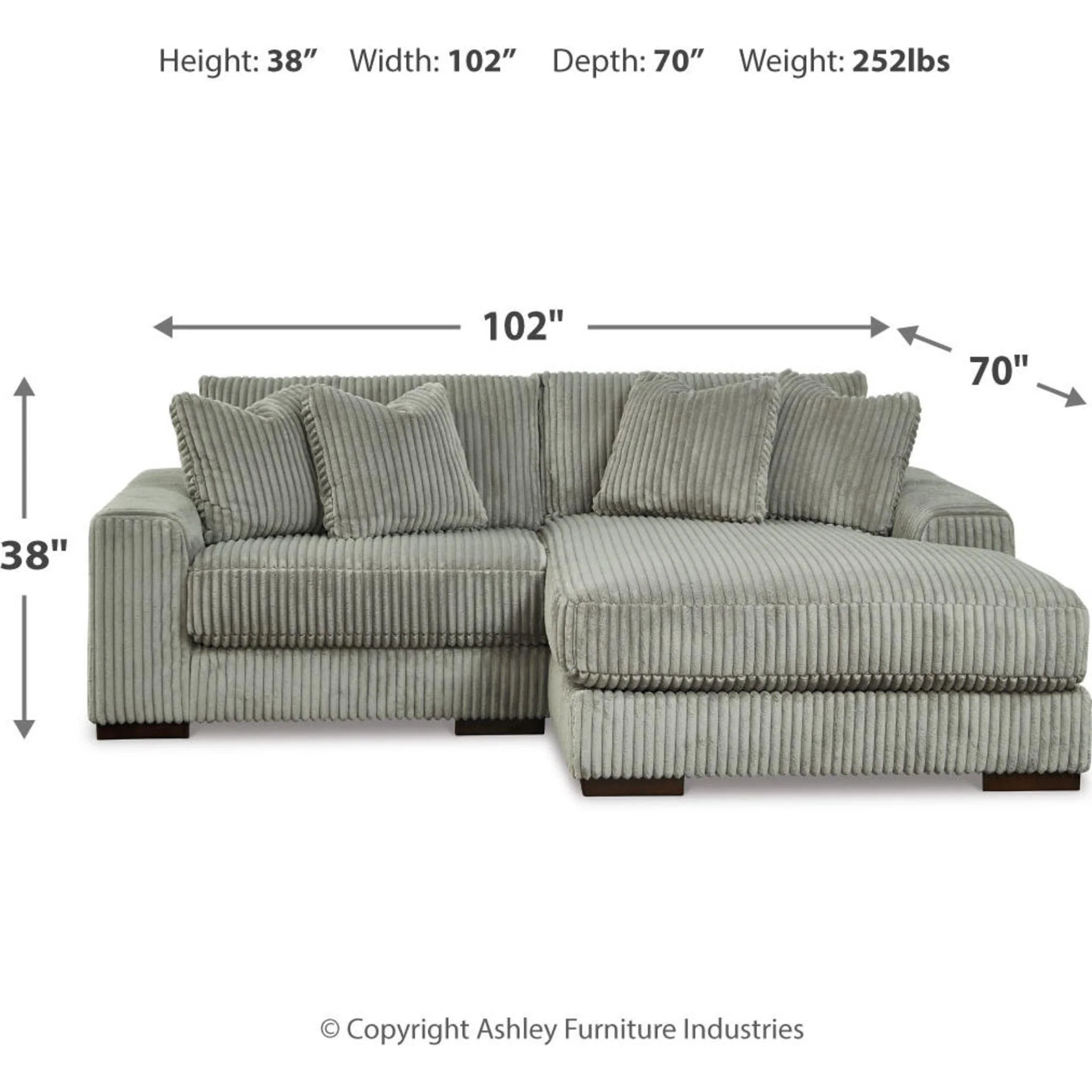 Lindyn 2 Piece Sectional with Chaise - Image 18
