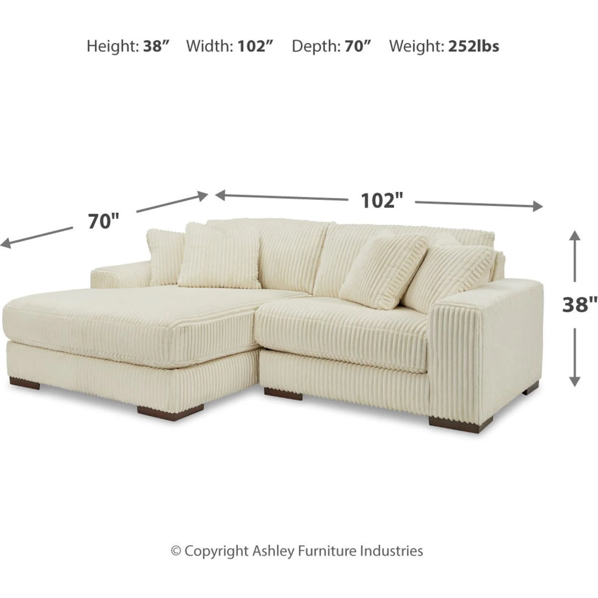 Lindyn 2 Piece Sectional with Chaise - Image 28