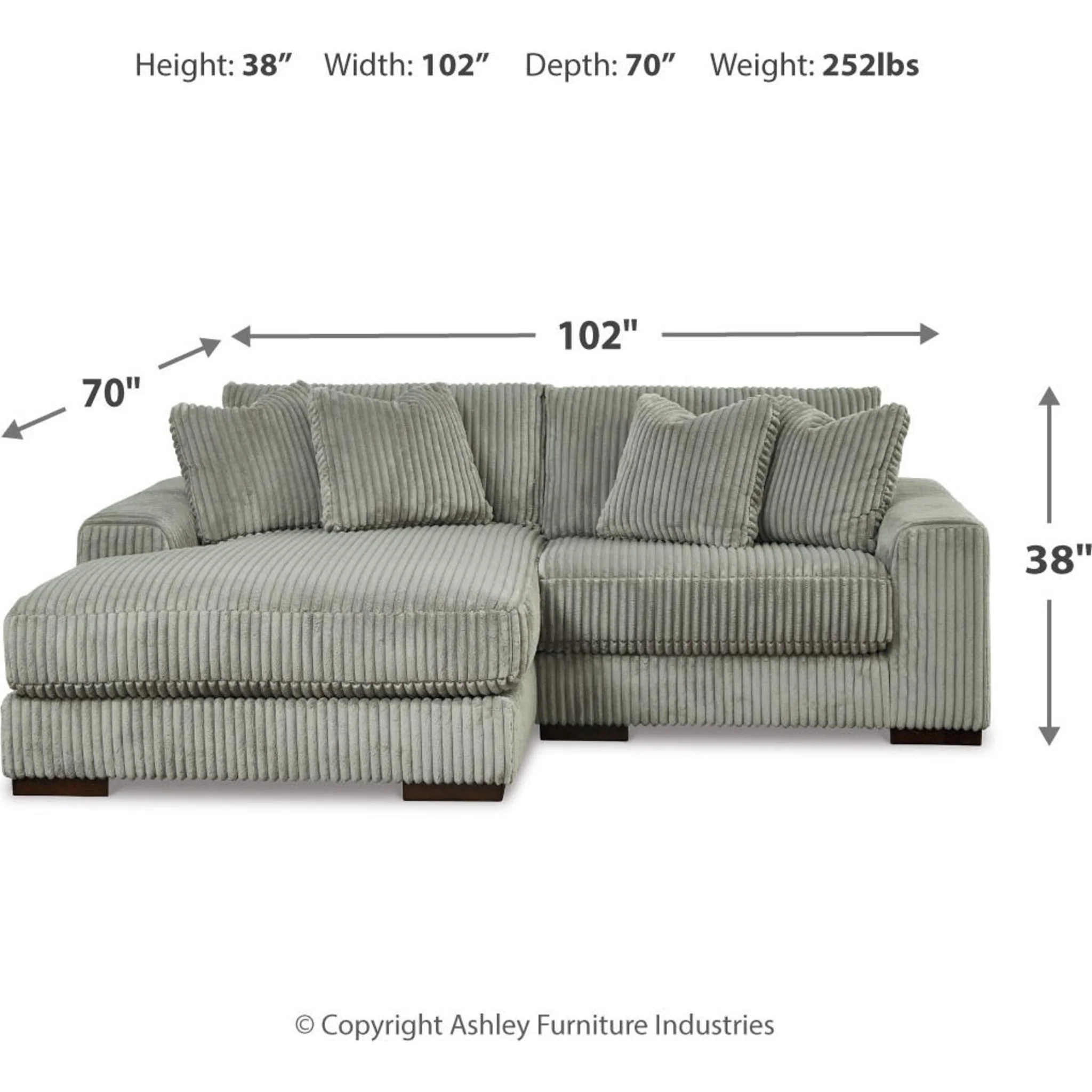 Lindyn 2 Piece Sectional with Chaise - Image 36