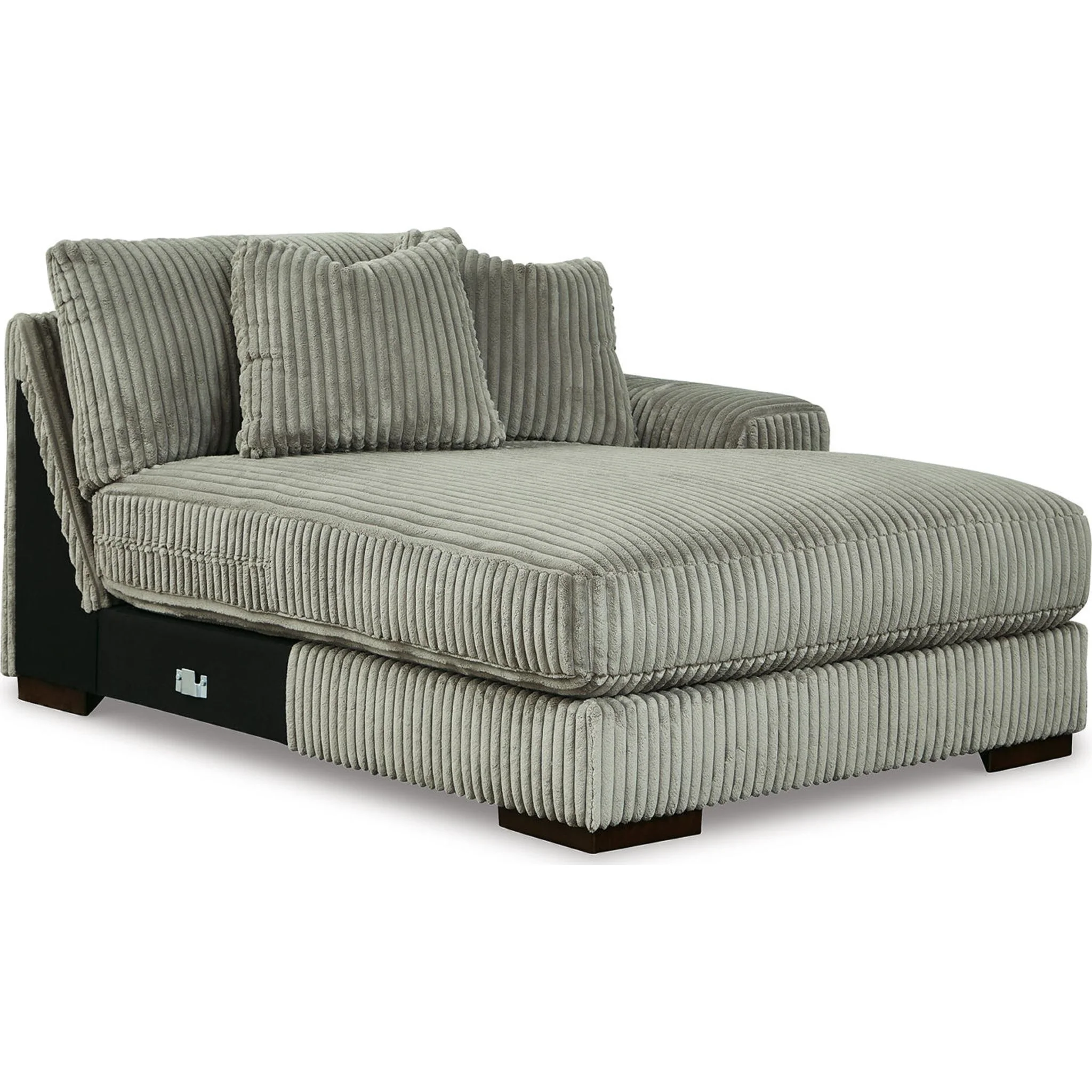Lindyn 3 Piece Sectional with Chaise - Fog - Image 9